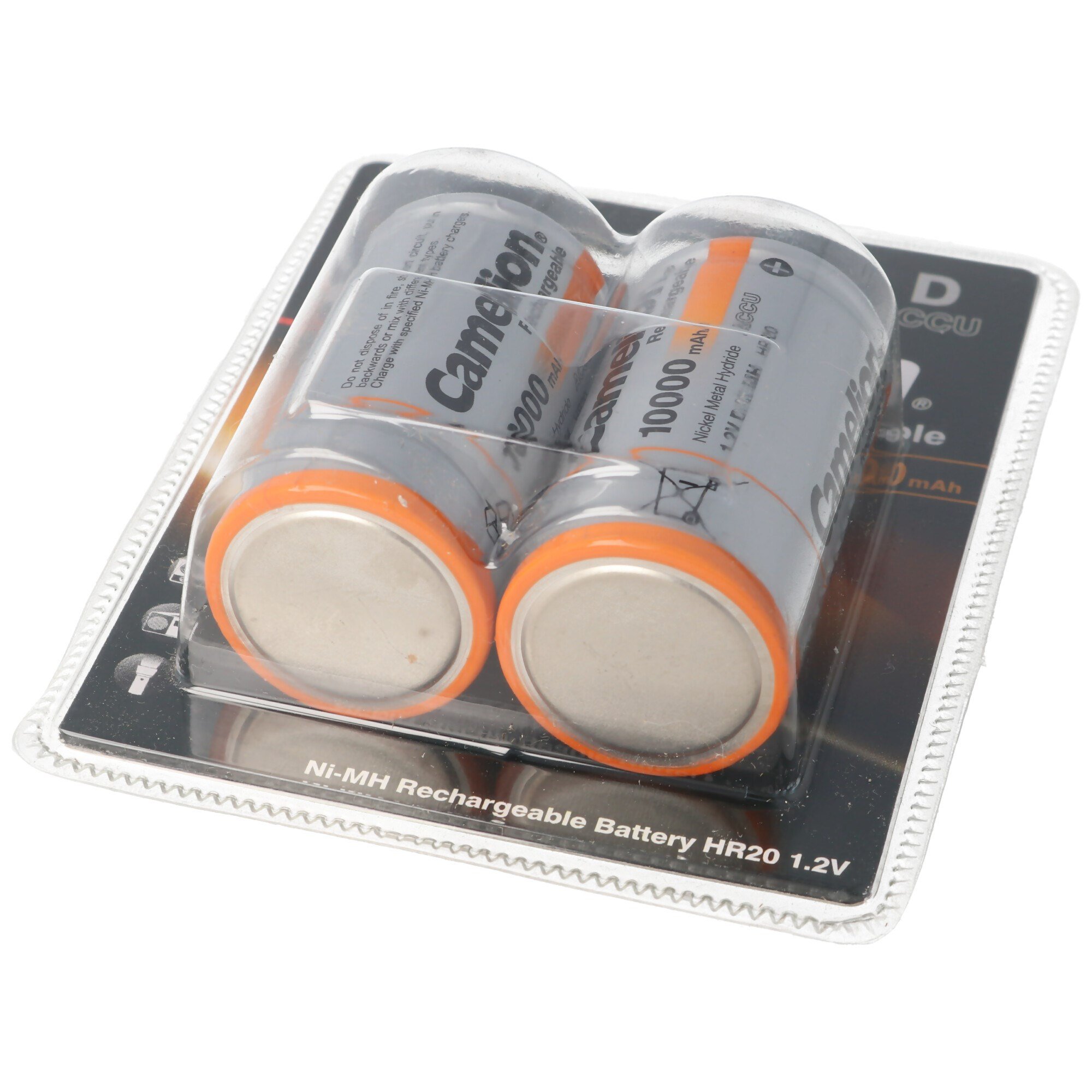 NiMH pil Mono D LR20 maks. 10000mAh kapasite