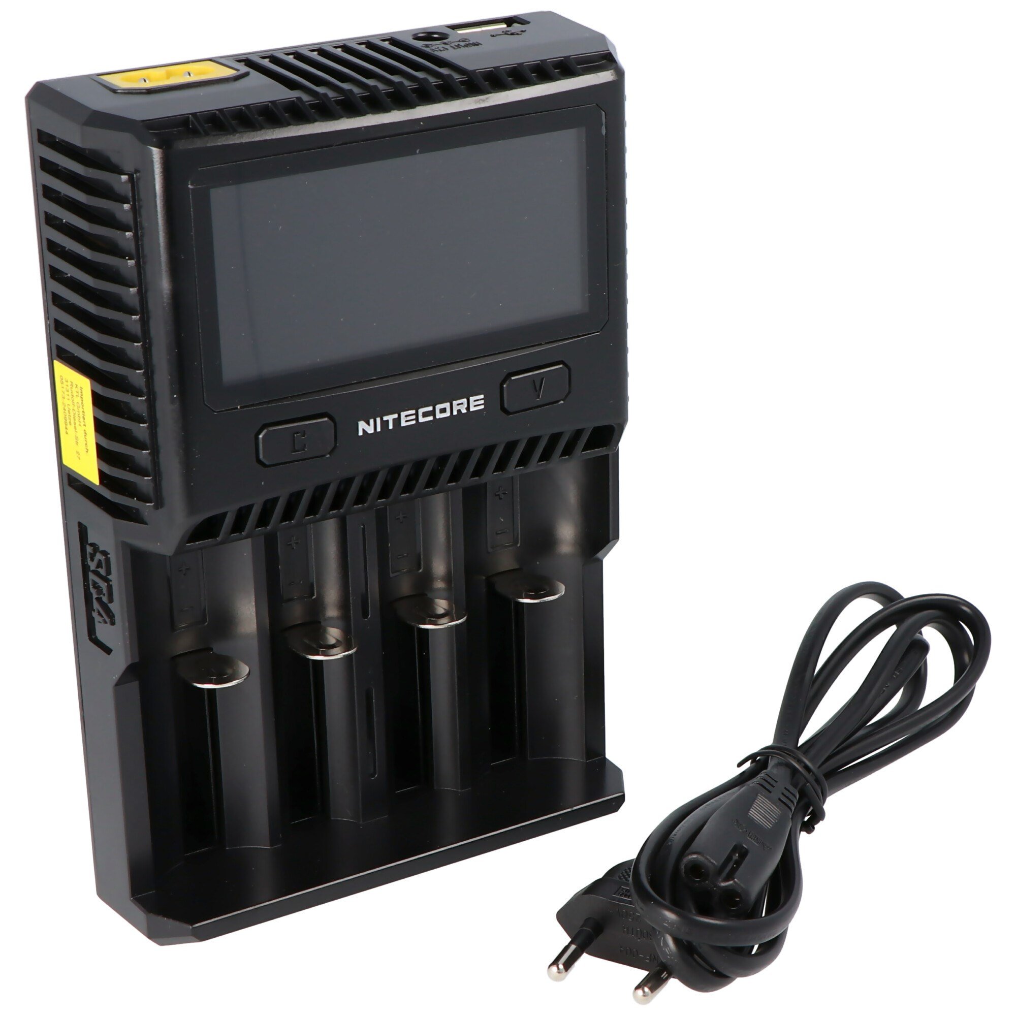 Nitecore SC4 hızlı şarj cihazı neredeyse tüm Li-ion, NiMH ve LiFEPO4 piller için uygundur