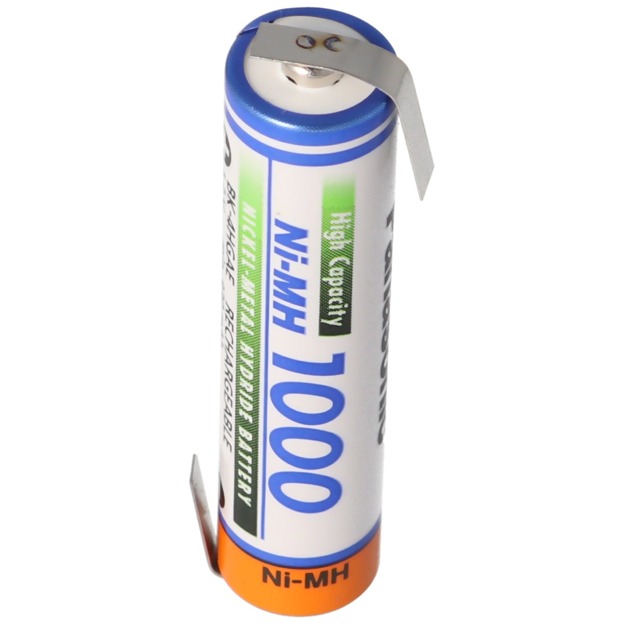 Panasonic BK-4HGAE Mikro AAA HR-4U Z şekilli lehim tırnaklı NiMH pil