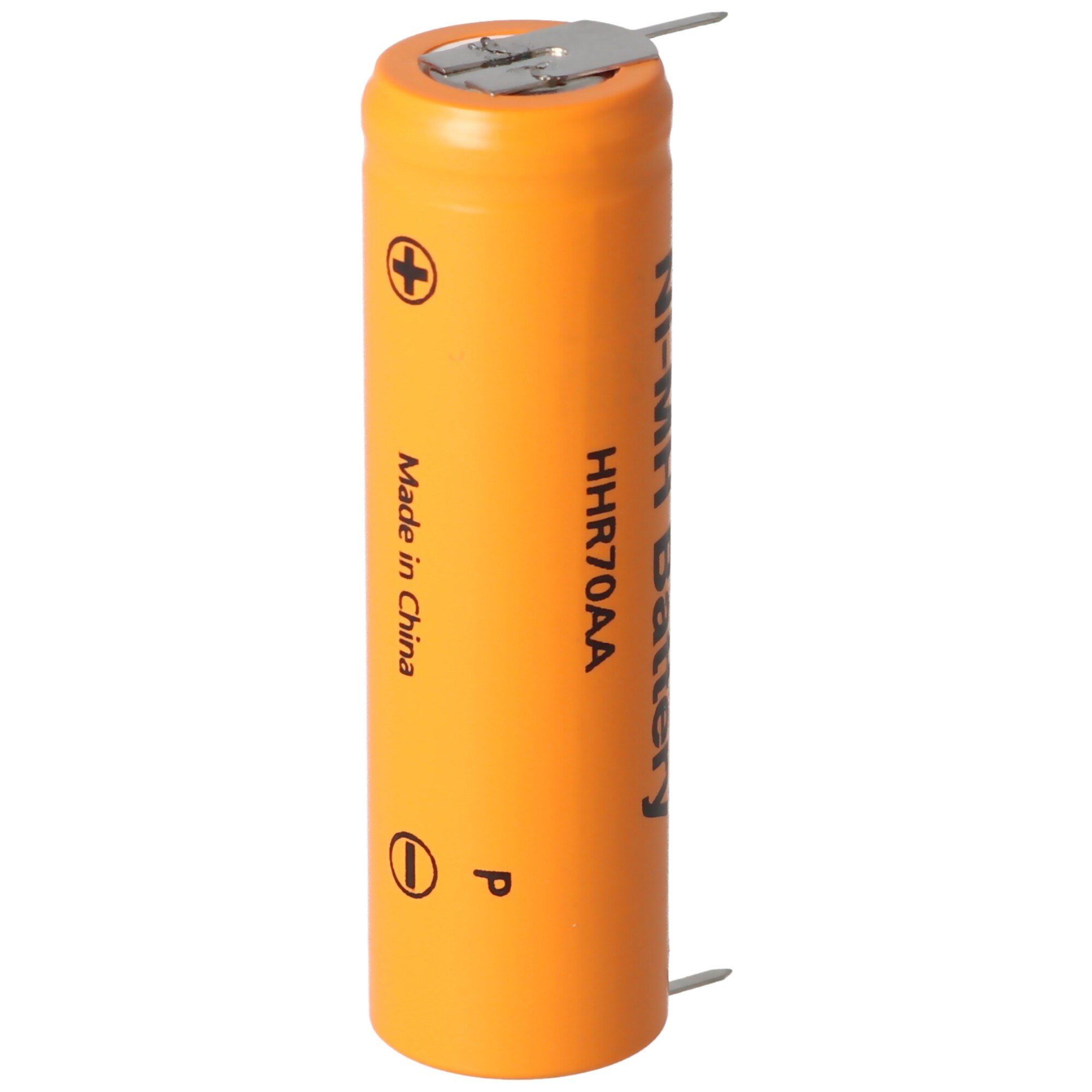 Panasonic Flat Top HHR-70AA NiMH pil 1,2V 700mAh, artı ve eksi üzerinde baskı bağlantılı Mignon AA pil