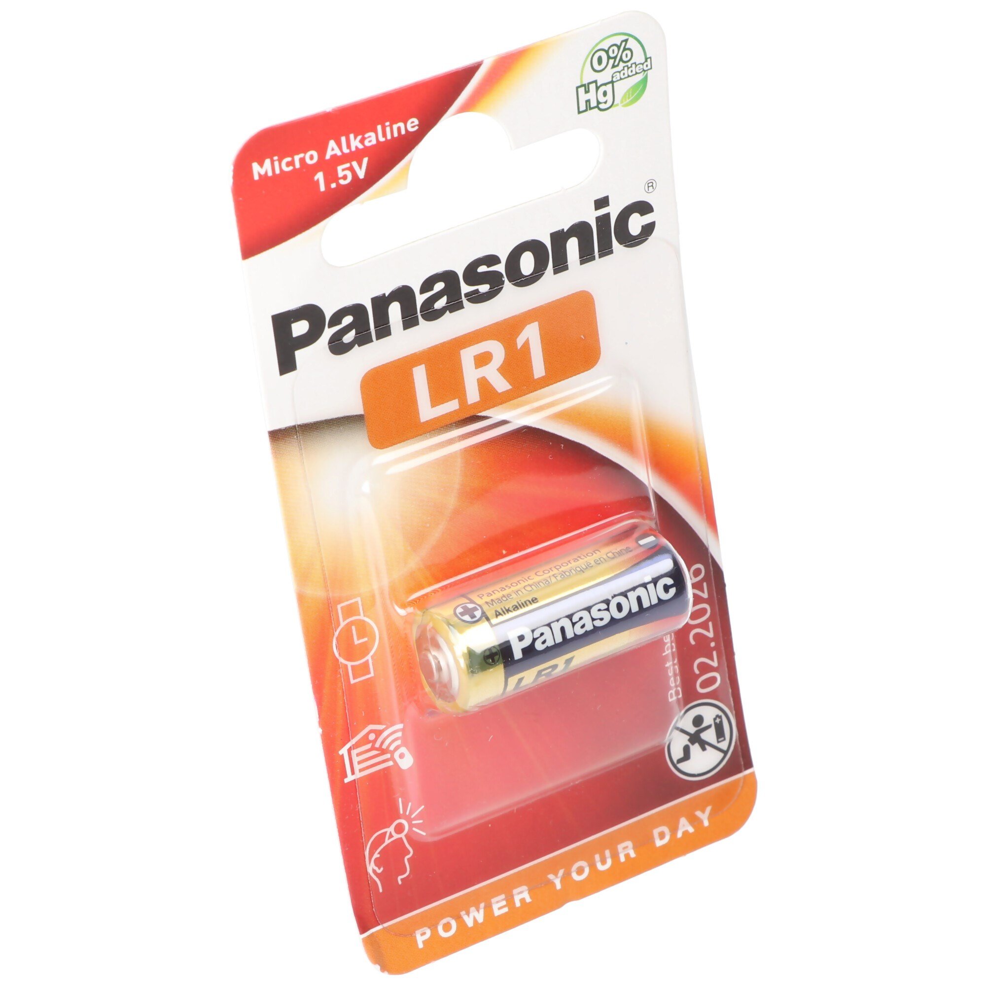 Panasonic PowerMax3 LR1, Lady Beden N, GP910A, E90, 1,5 volt maks. 900mAh