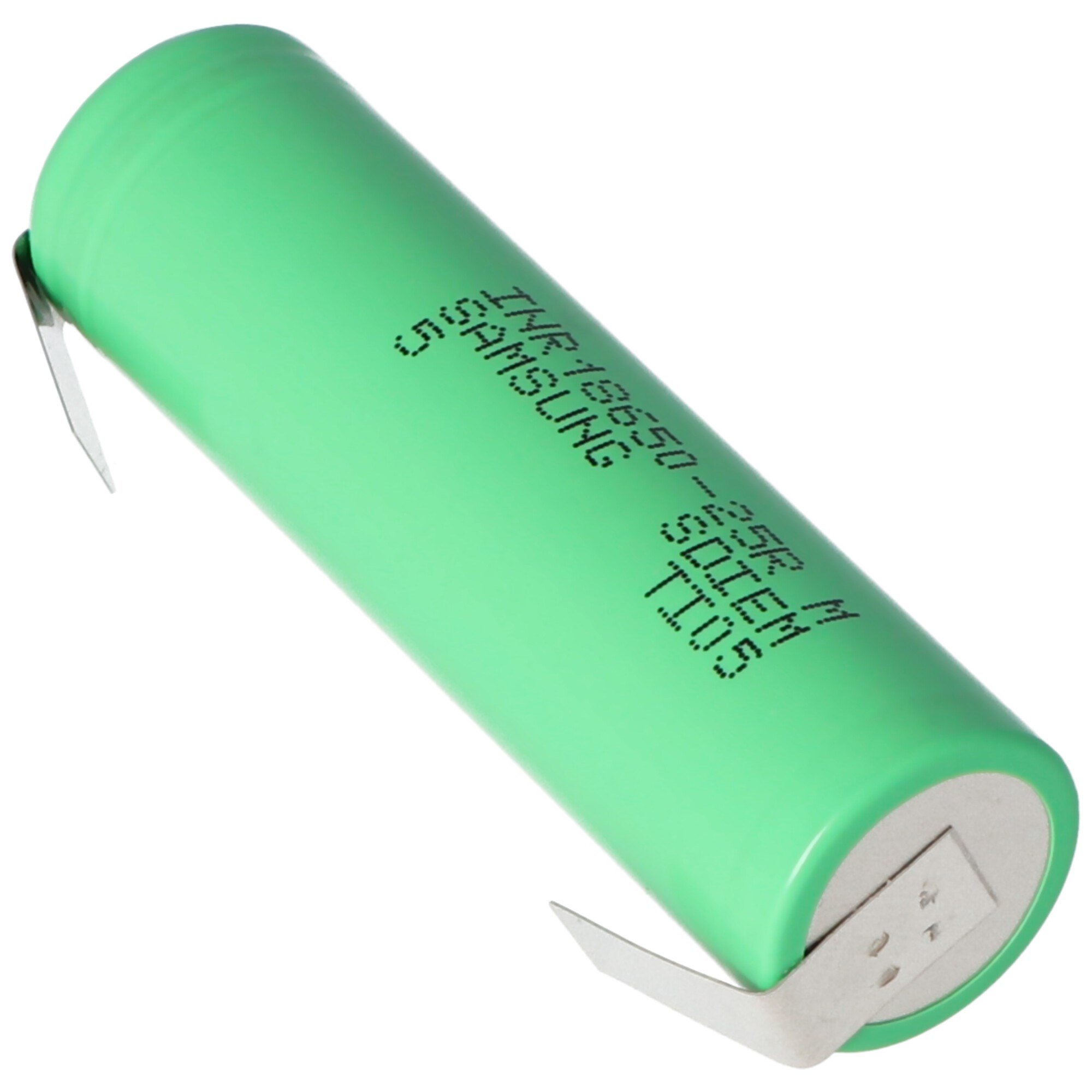 Samsung INR18650-25R 2500mAh 3.6V - 3.7V lehim tırnağı U şekli ile korunmasız