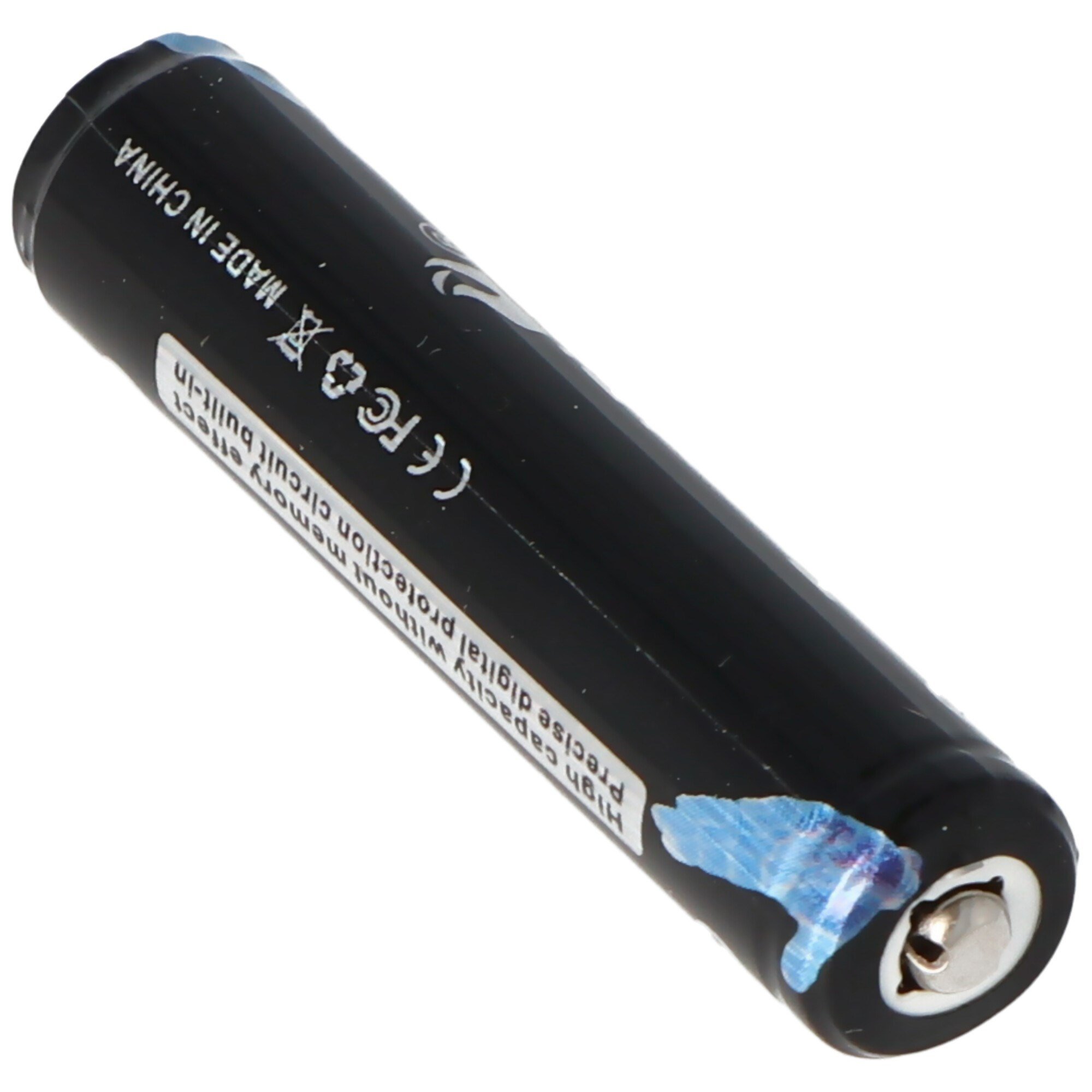 Trustfire 10440 300mAh 3.6V - 3.7V korumalı Li-ion hücre Alev, kafa 46.22x15mm