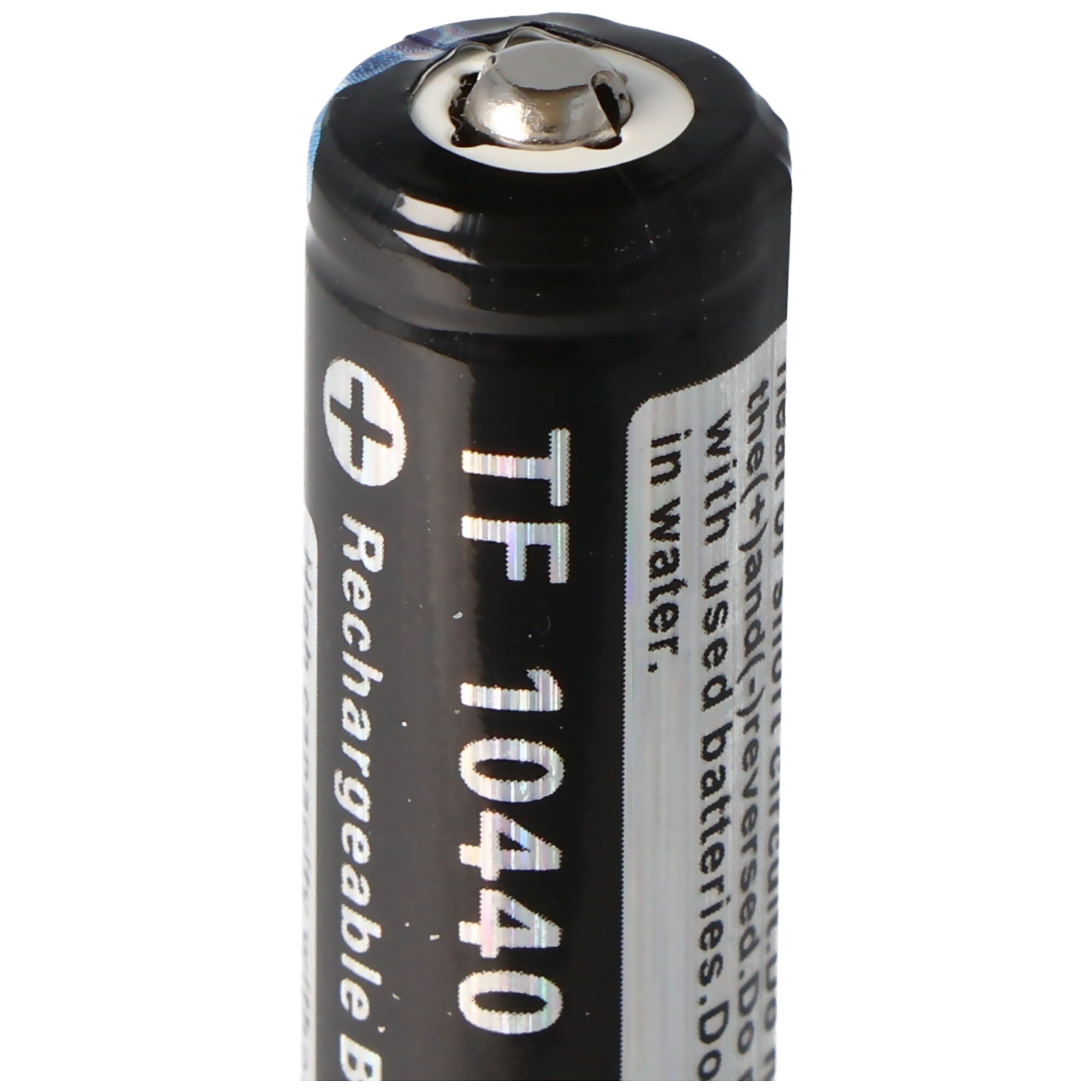 Trustfire 10440 300mAh 3.6V - 3.7V korumalı Li-ion hücre Alev, kafa 46.22x15mm