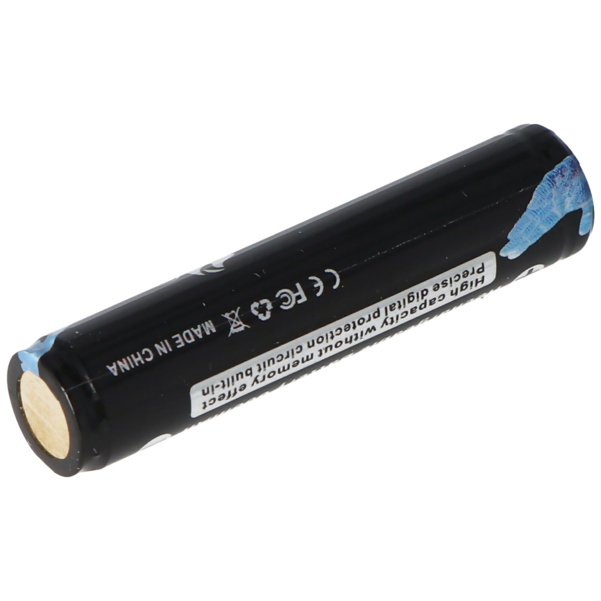 Trustfire 10440 300mAh 3.6V - 3.7V korumalı Li-ion hücre Alev, kafa 46.22x15mm