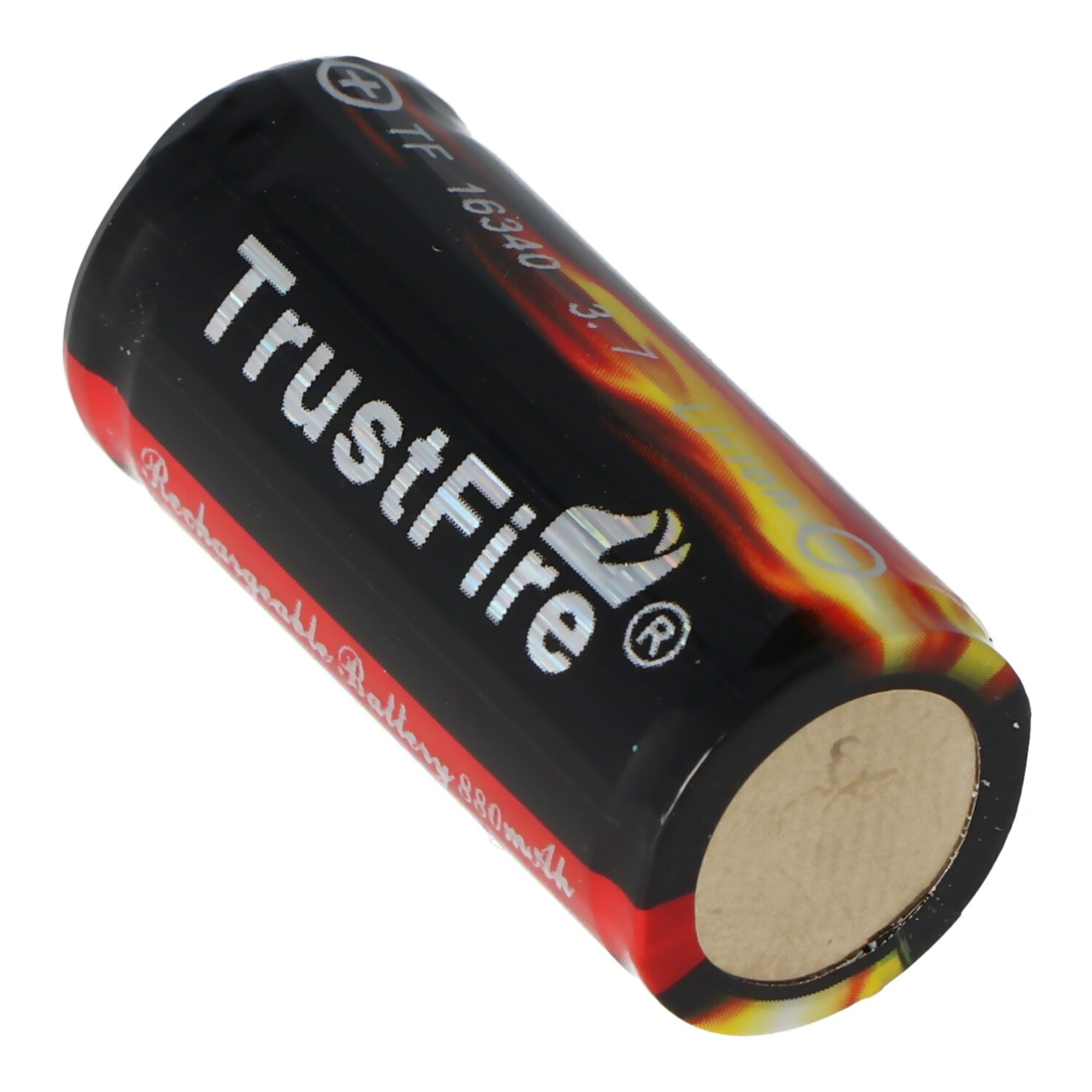 Trustfire 16340 880mAh 3.6V - 3.7V PCB korumalı