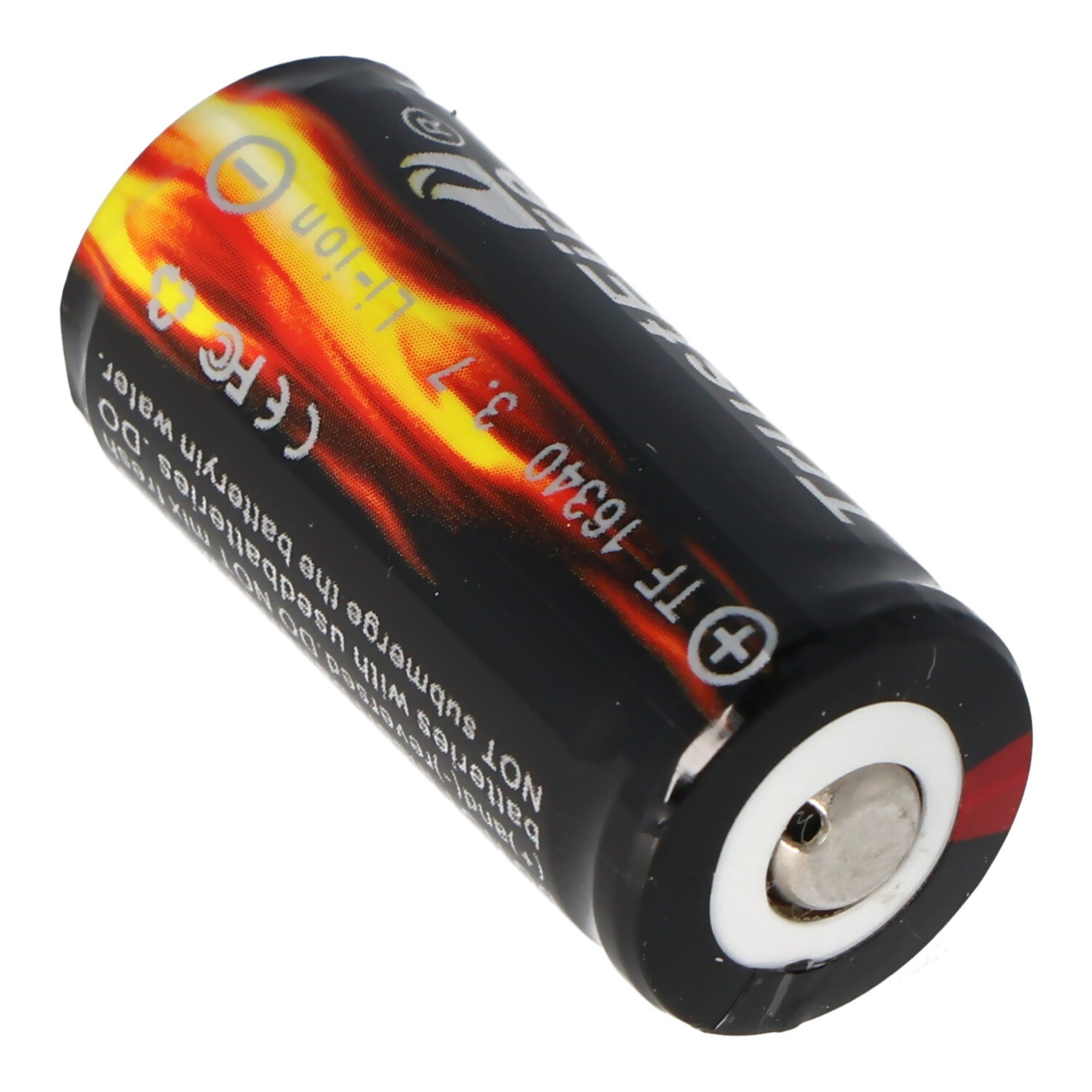 Trustfire 16340 880mAh 3.6V - 3.7V PCB korumalı