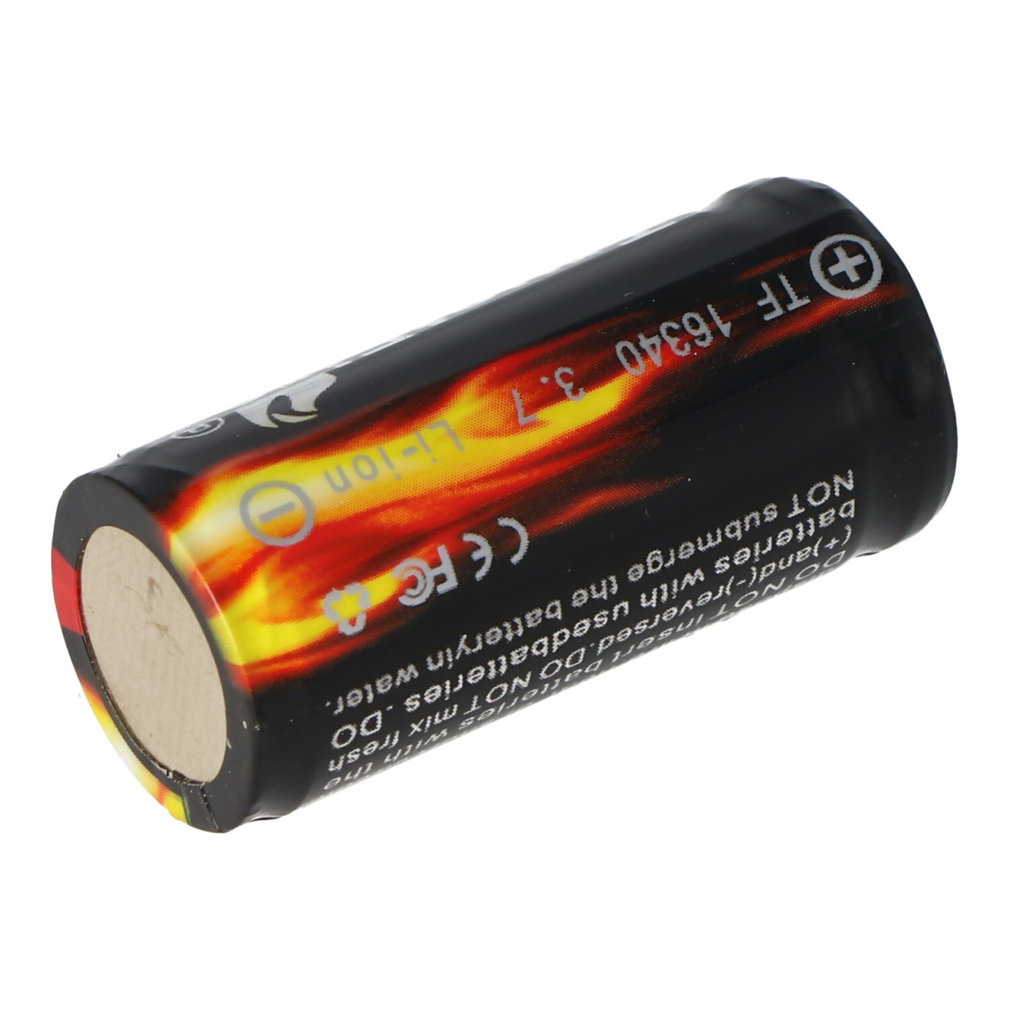 Trustfire 16340 880mAh 3.6V - 3.7V PCB korumalı