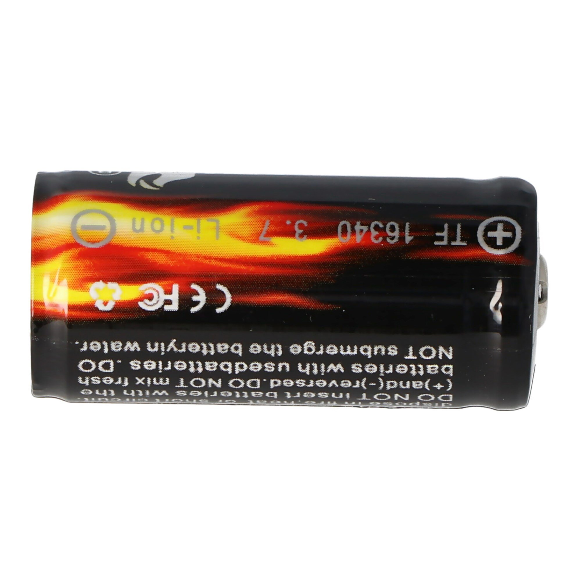Trustfire 16340 880mAh 3.6V - 3.7V PCB korumalı