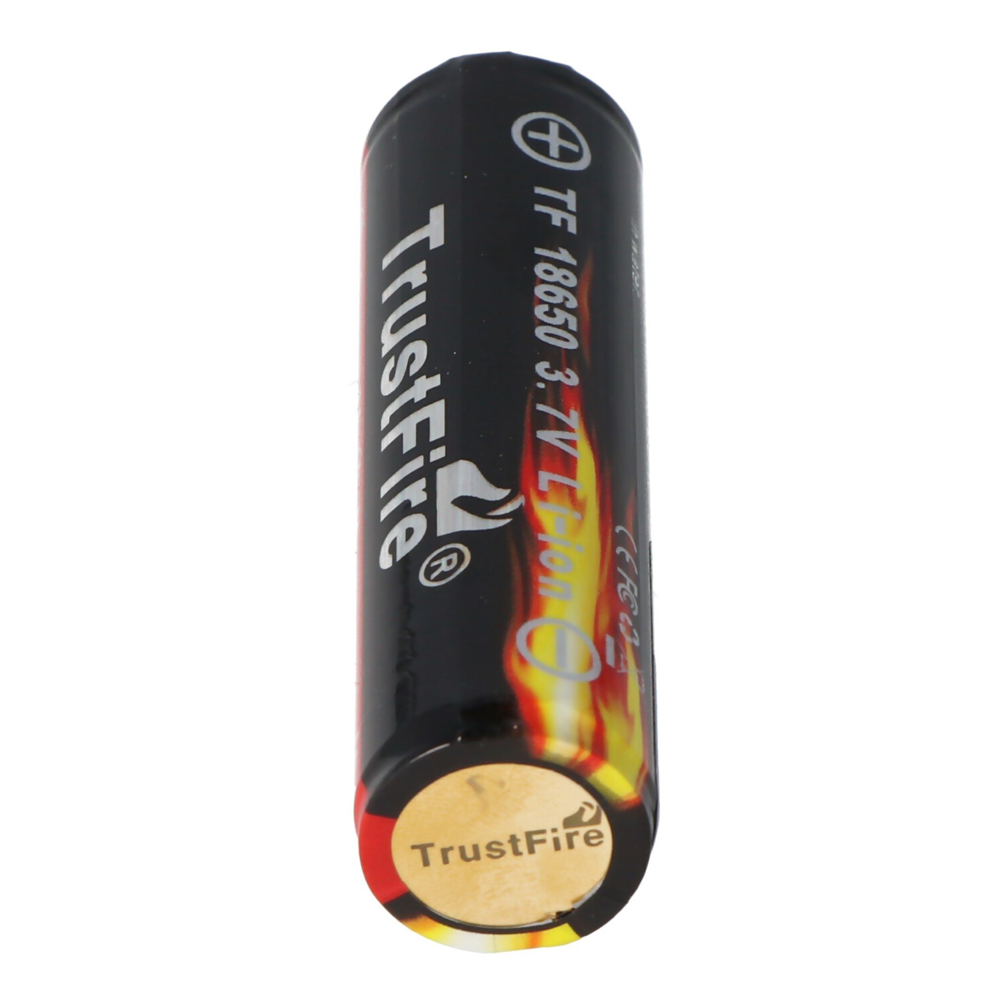 Trustfire 18650 2400mAh 3.7V korumalı, not boyutları 68.5x18.3mm