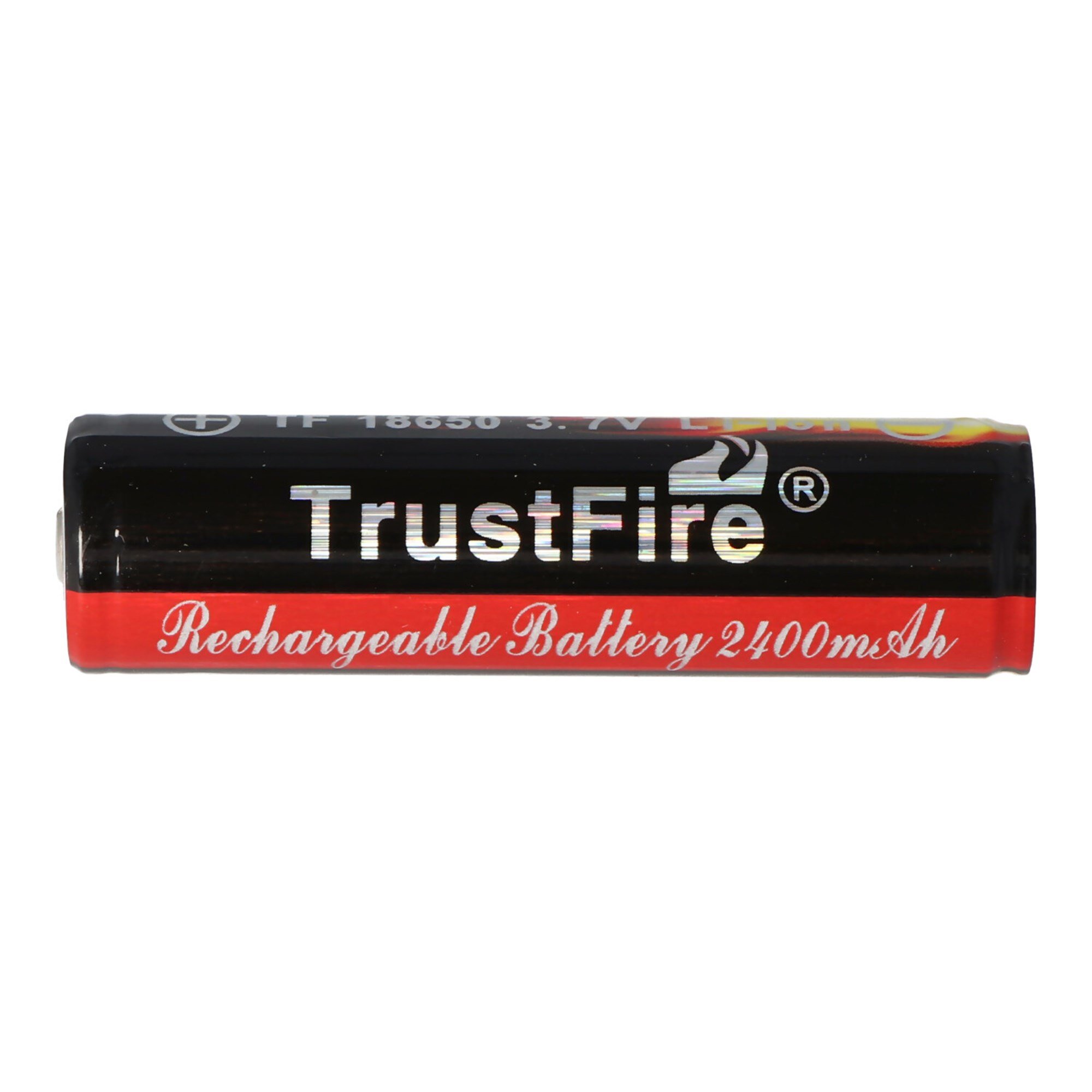 Trustfire 18650 2400mAh 3.7V korumalı, not boyutları 68.5x18.3mm