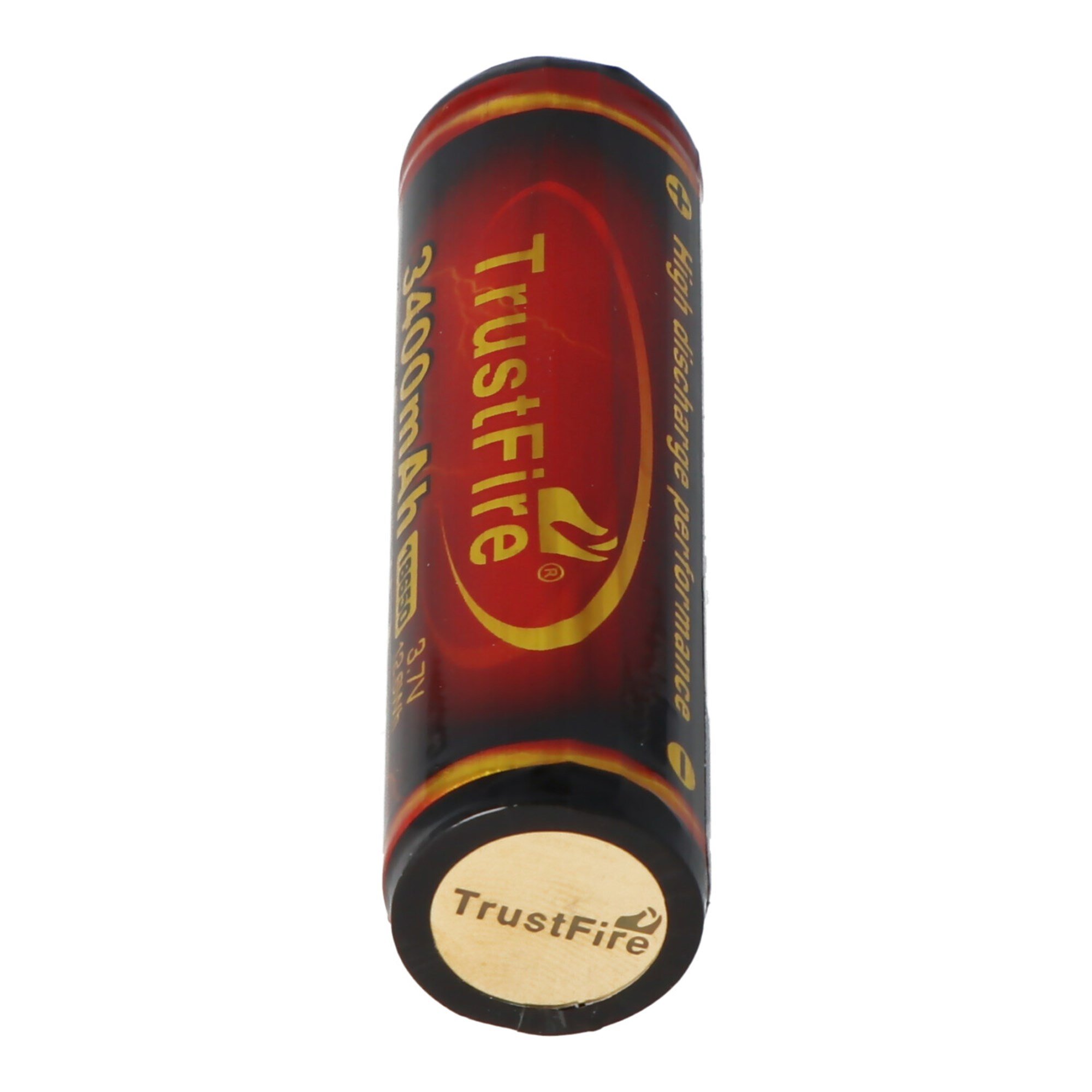 Trustfire 18650 3400mAh 3.6V - 3.7V PCB korumalı Li-ion pil (alev)