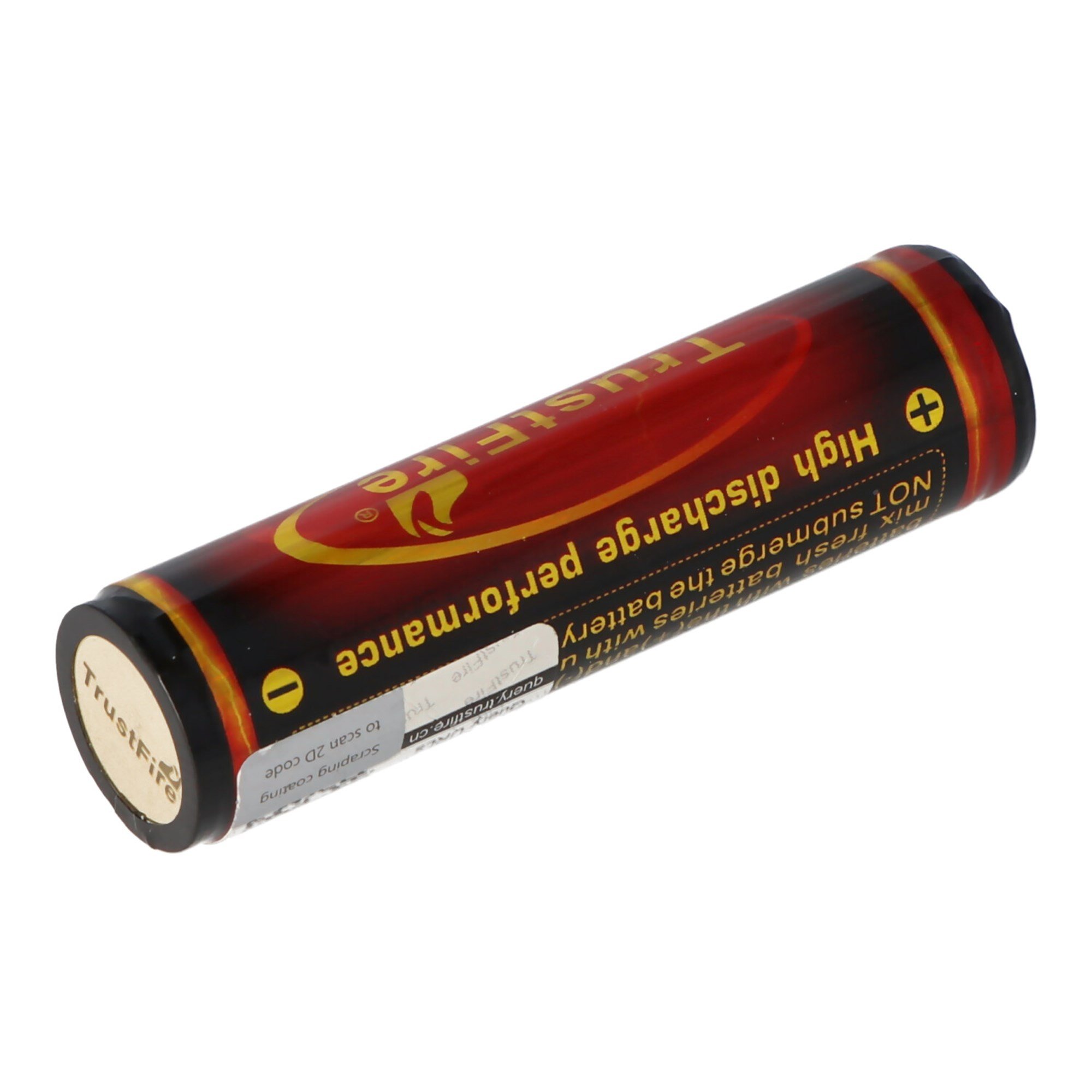Trustfire 18650 3400mAh 3.6V - 3.7V PCB korumalı Li-ion pil (alev)
