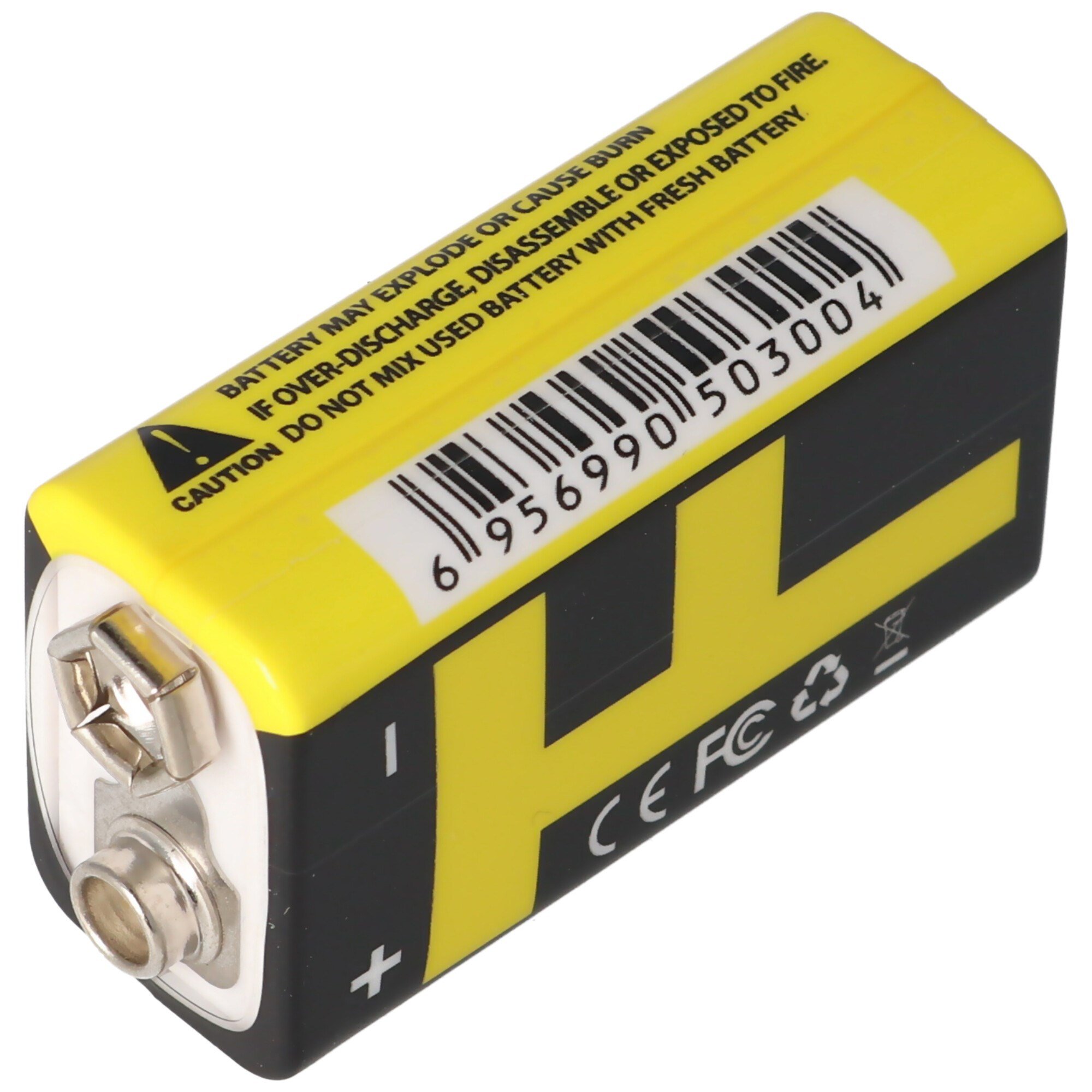 Trustfire 9V-Blok 6LR61 6F22 550mAh BMS, USB şarj fonksiyonu ile korunmaktadır