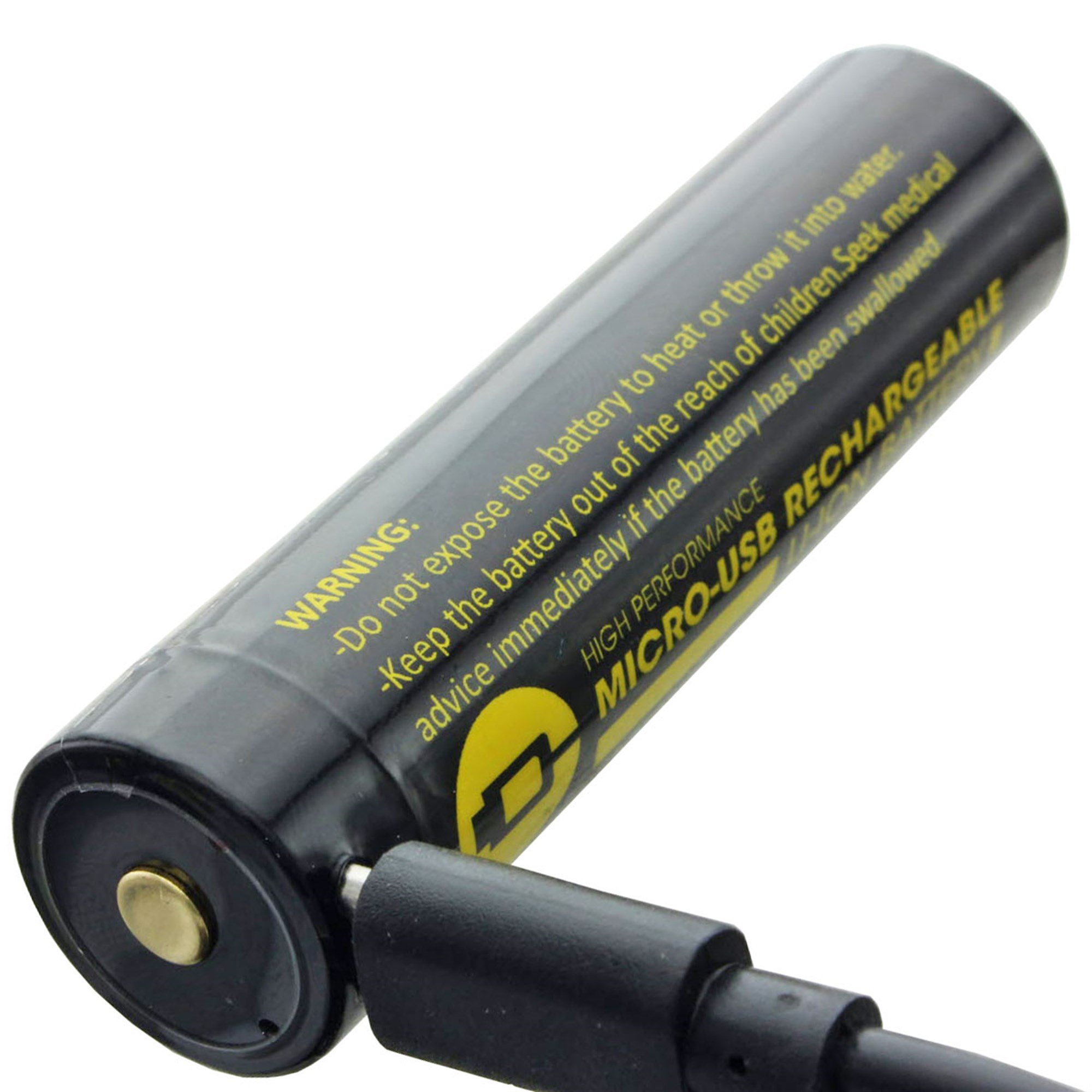 Yuvarlak şarj cihazı 18650, Li-ion, 3.7V, 3300mAh, 12.2Wh, USB şarj bağlantısı ile
