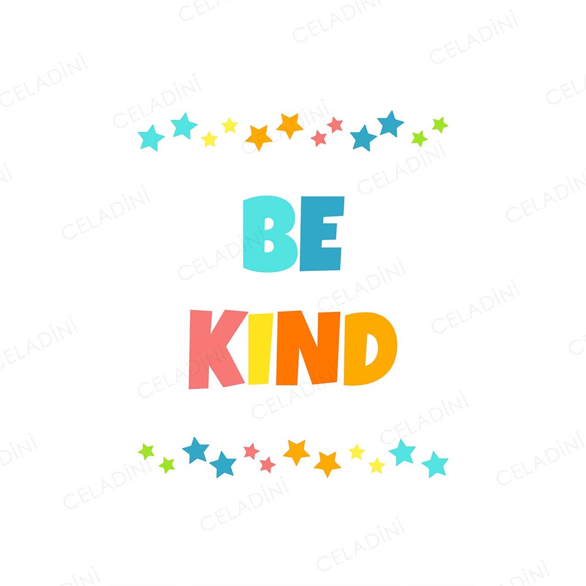 Be Kind. Çocuk Odası Kırlent Kumaşı