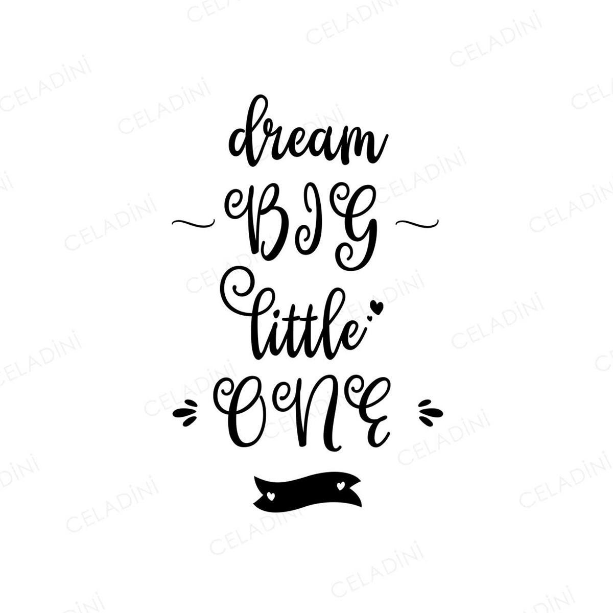 Dream big, little one. Kırlent Kumaşı