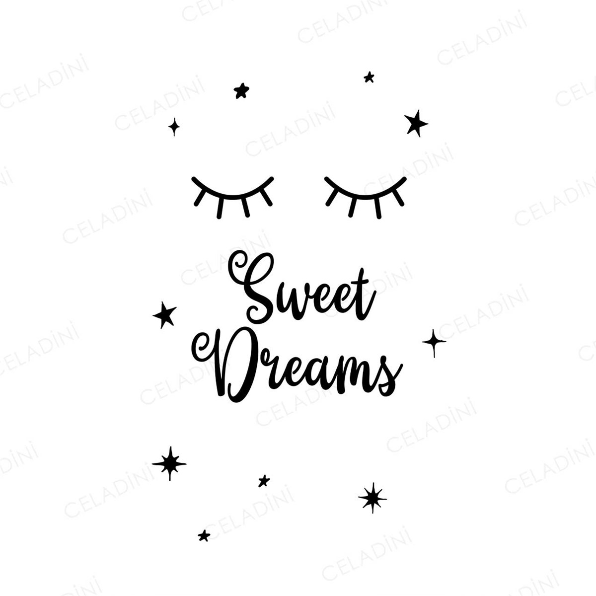 Sweet Dreams. Çocuk Odası Kırlent Kumaşı