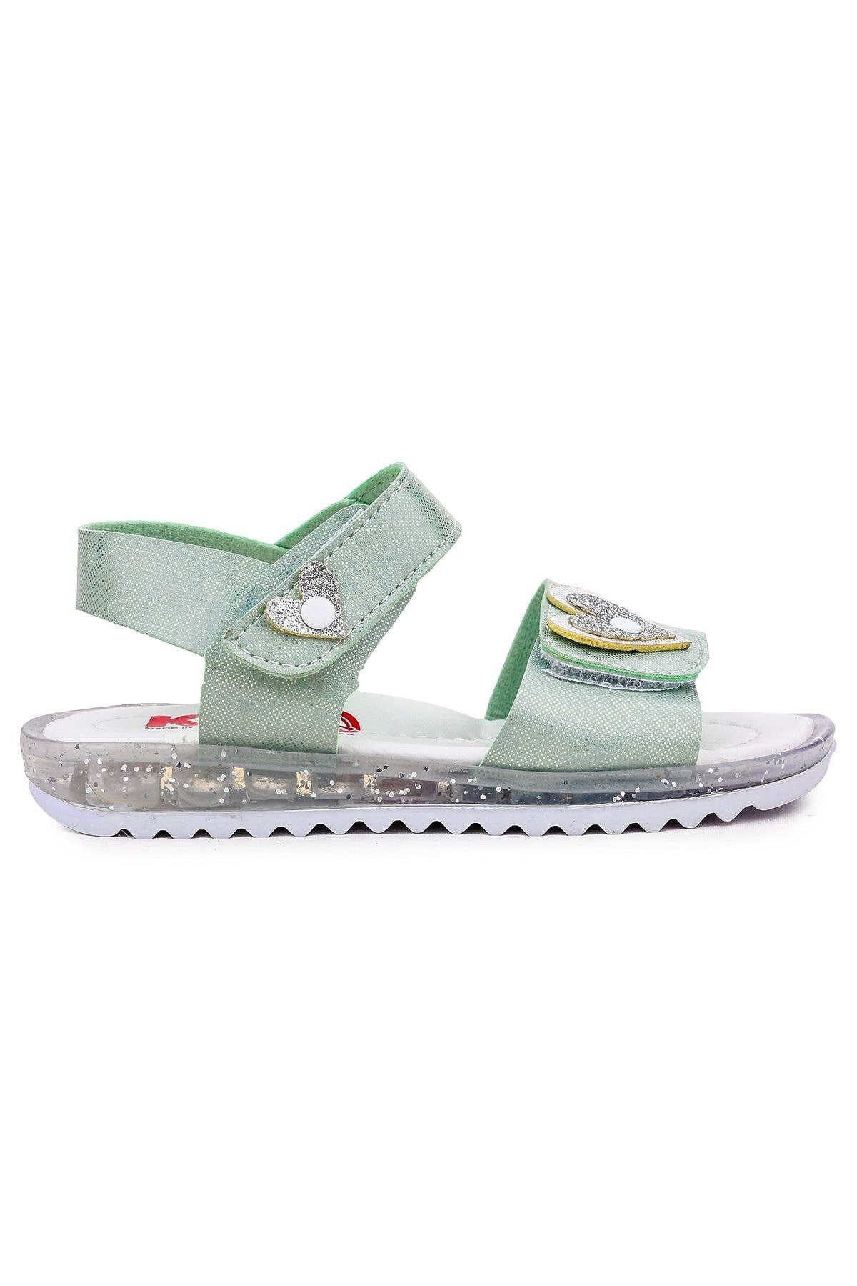2351 Kız Çocuk Sandalet Mint Yeşili
