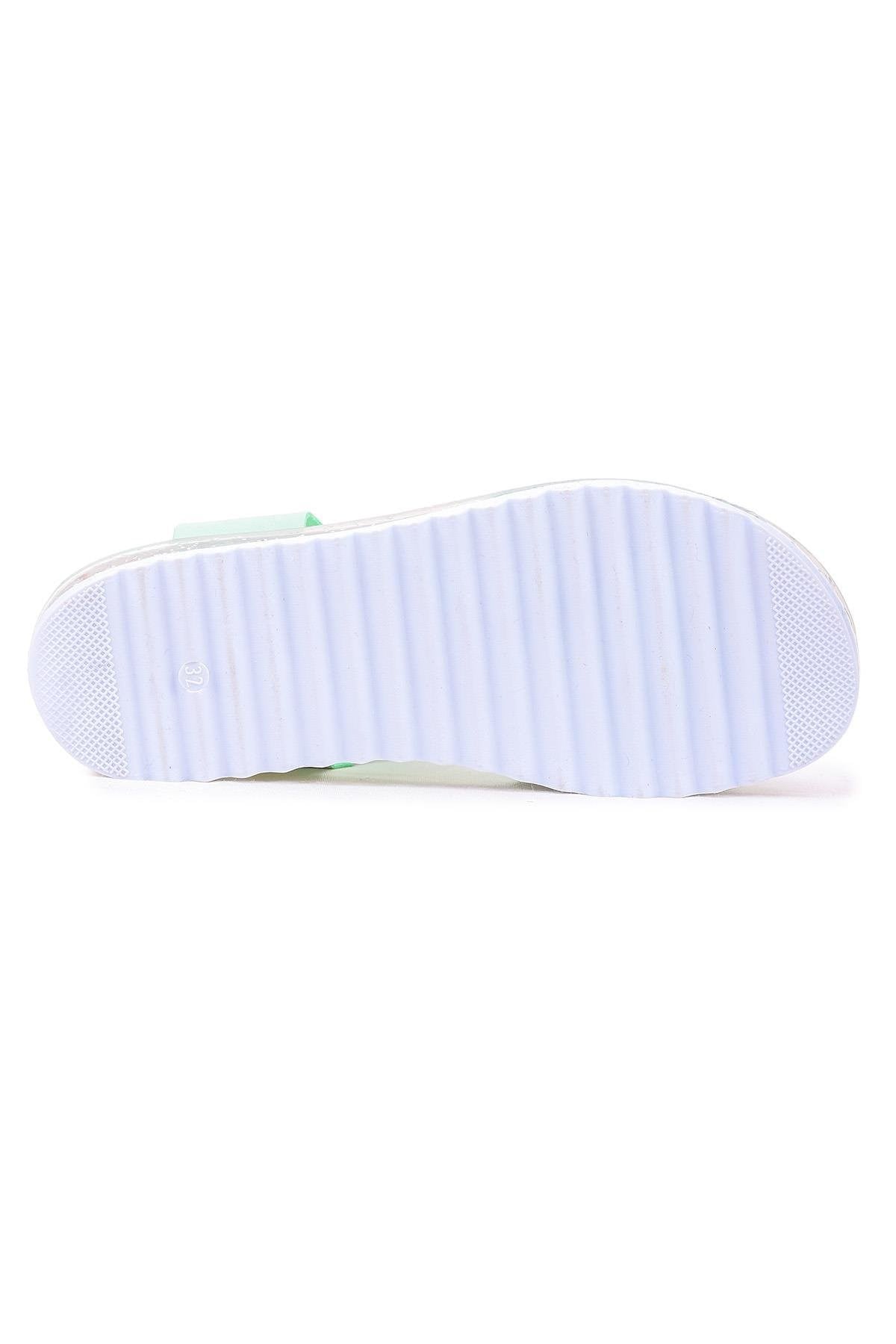 2354 Kız Çocuk Sandalet Mint Yeşili