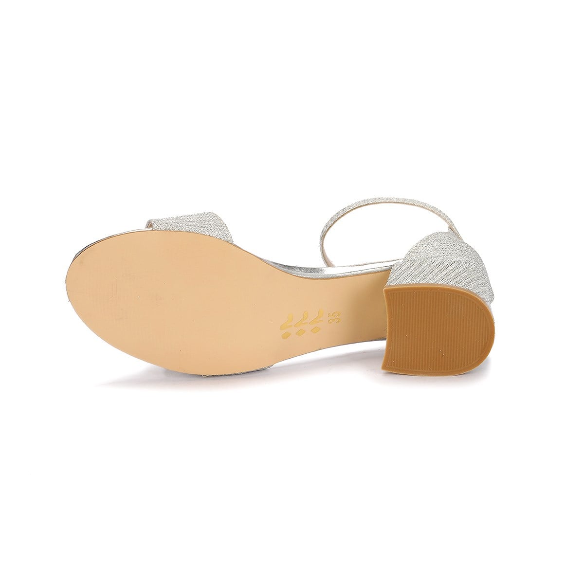 Alexa Çupra Günlük Kız Çocuk 3 Cm Topuk Sandalet Ayakkabı Gümüş