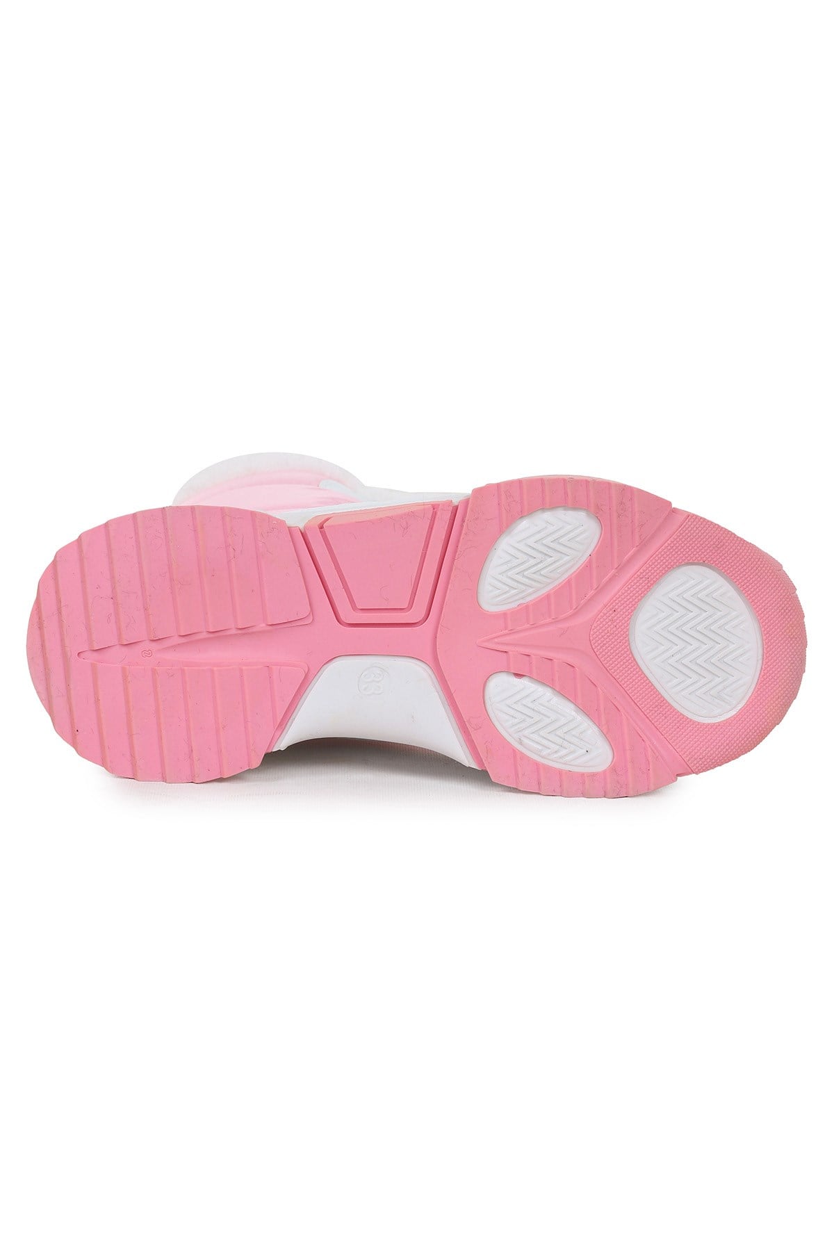 Alison Bağcıklı Kız Çocuk Kar Botu Pembe - Beyaz