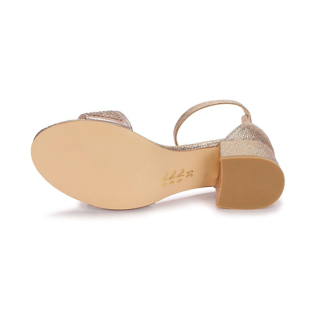 Heidi Çatlak Günlük Kız Çocuk 3 Cm Topuk Sandalet Ayakkabı Bakır