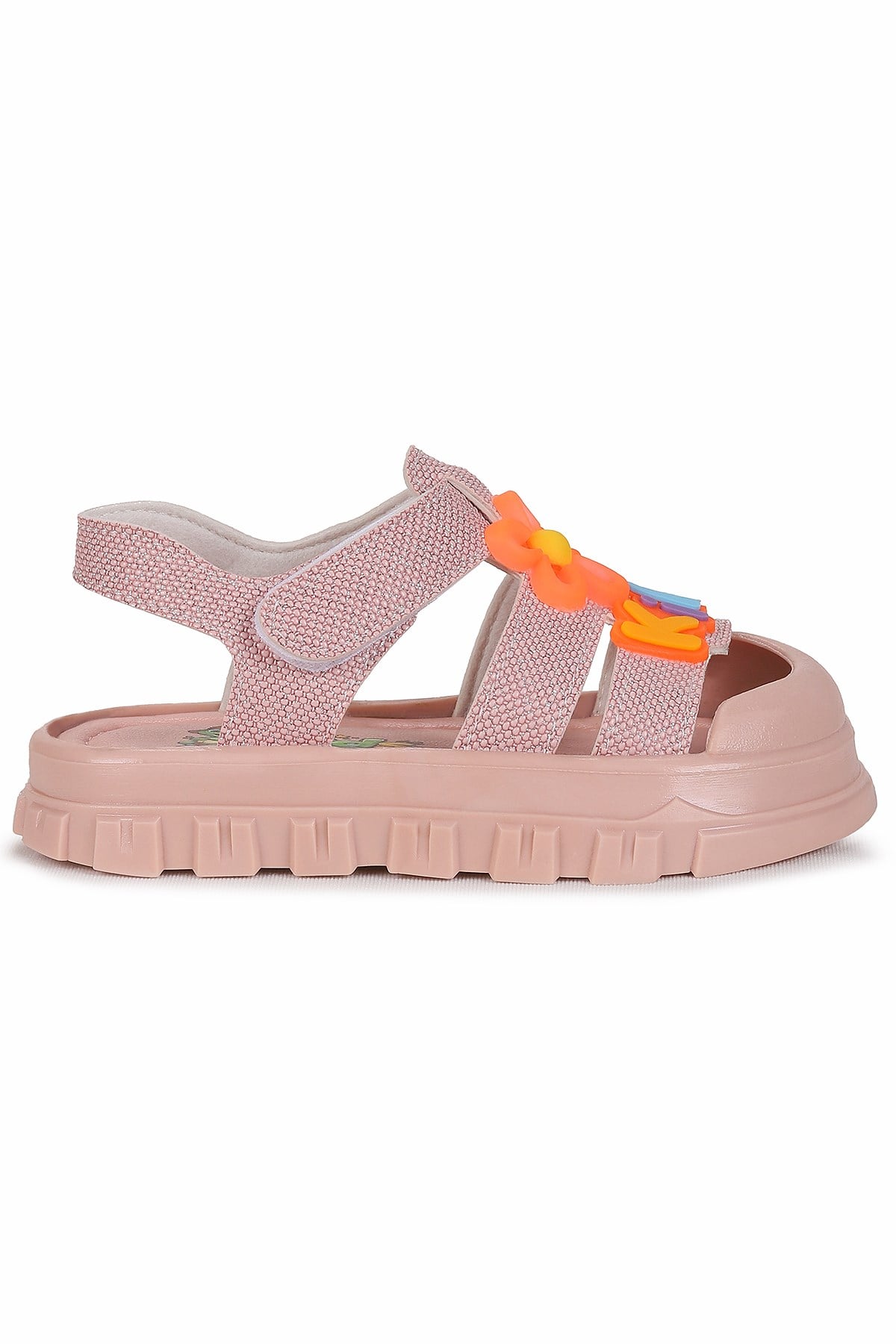 Jelly Simli Hafif Taban Kız Çocuk Sandalet Pembe