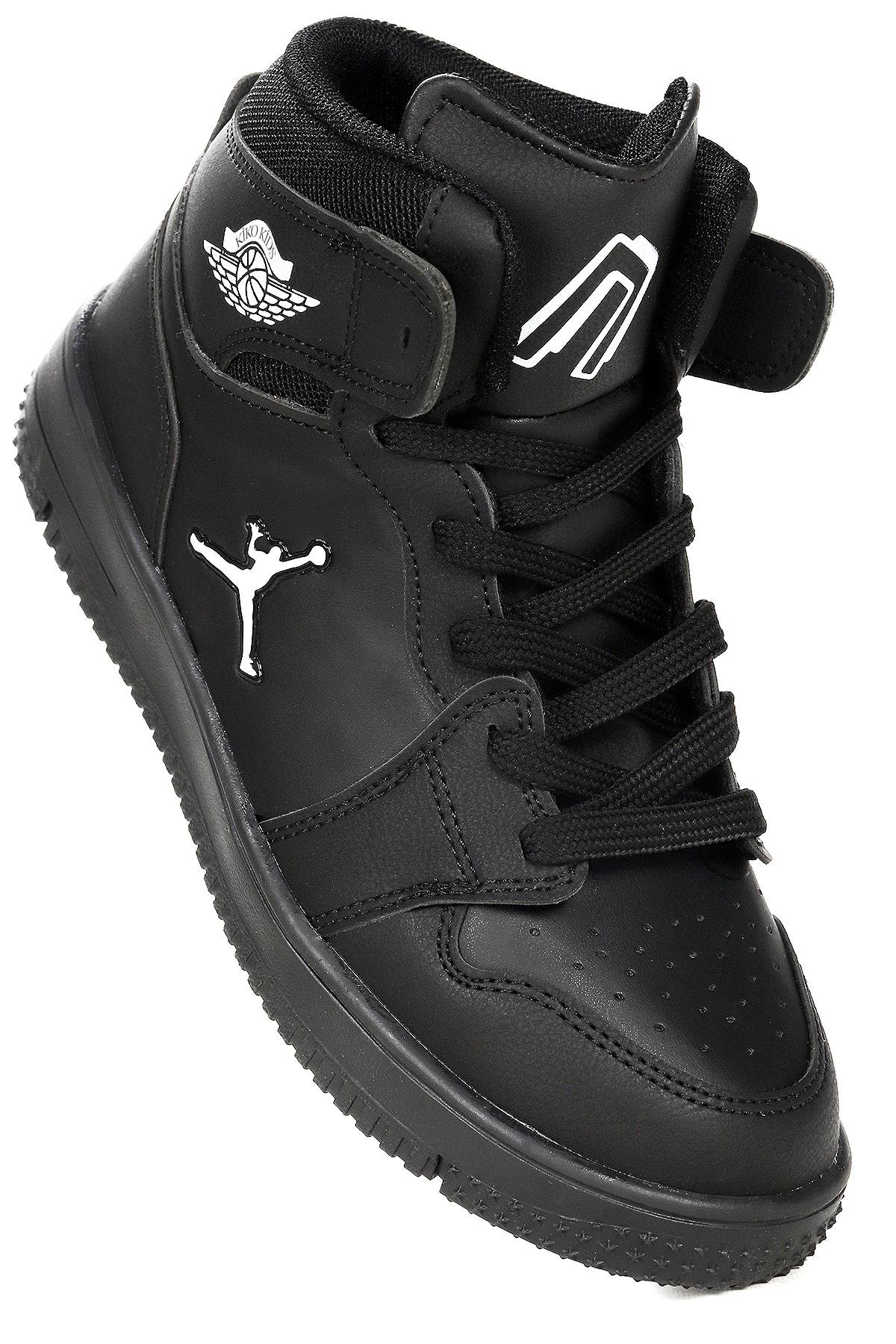 Jordan Basketbol Günlük Bağcıklı Erkek Çocuk Spor Ayakkabı Siyah