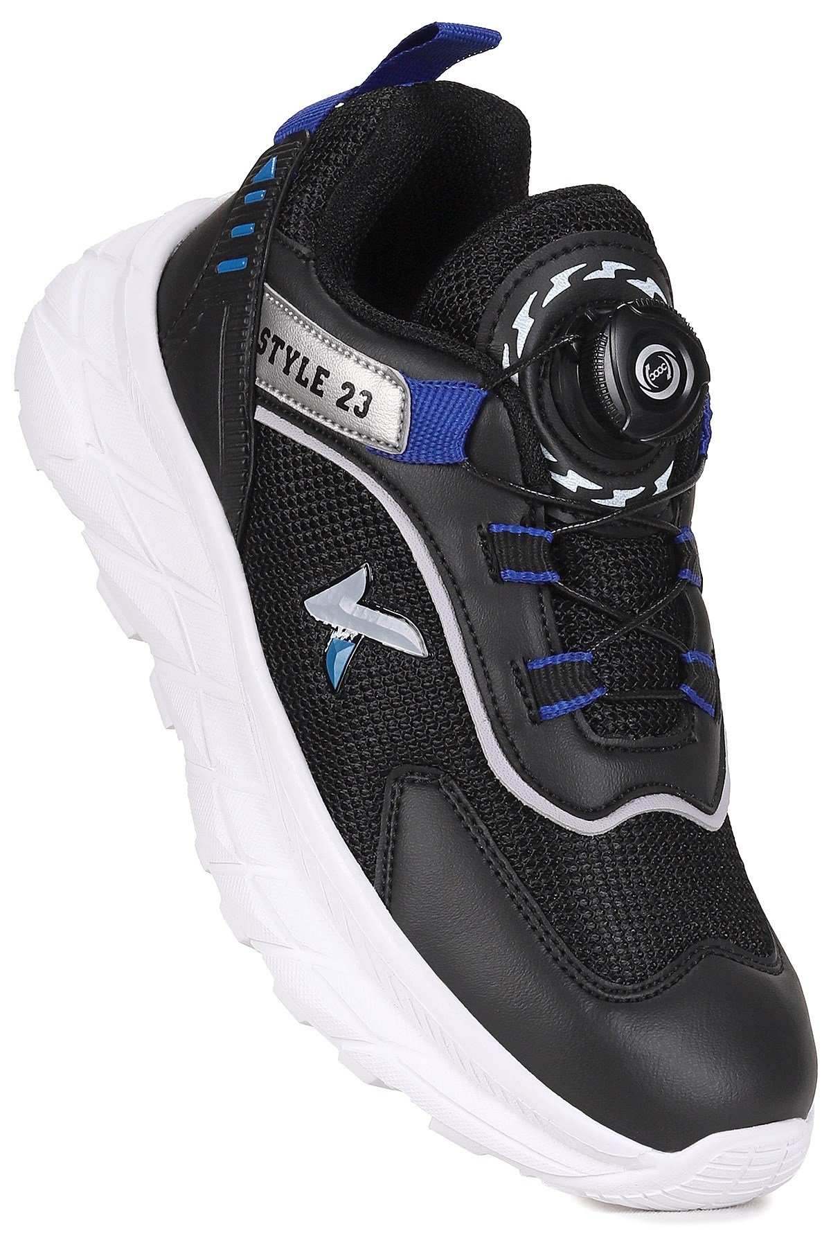 Lace Bağcık Mekanizmalı Erkek Çocuk Spor Ayakkabı Siyah - Saks