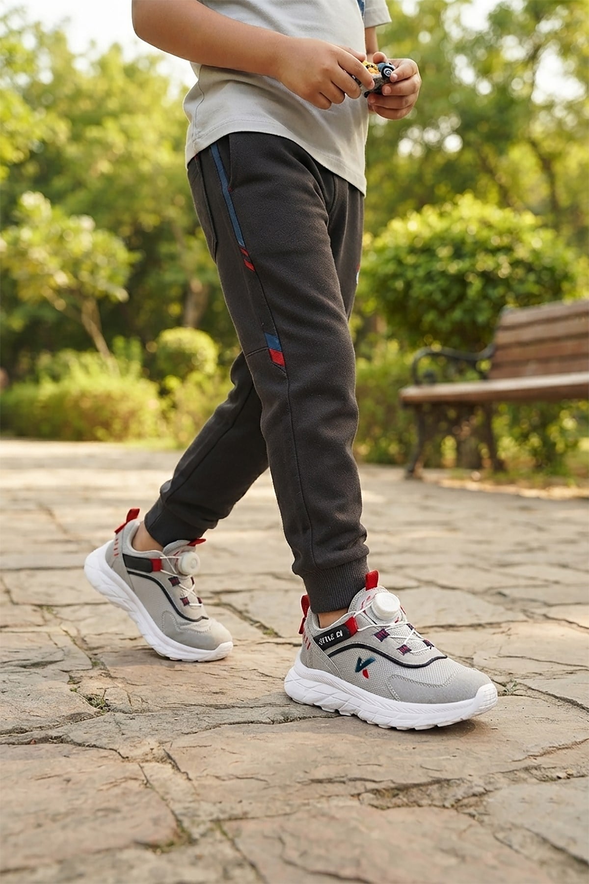 Lace Bağcık Mekanizmalı Erkek Çocuk Spor Ayakkabı Buz - Lacivert