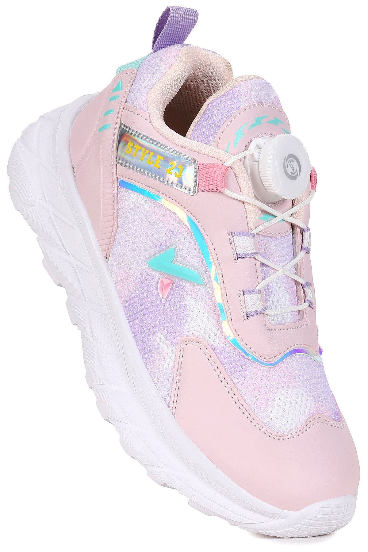 Lace Bağcık Mekanizmalı Kız Çocuk Spor Ayakkabı Lila