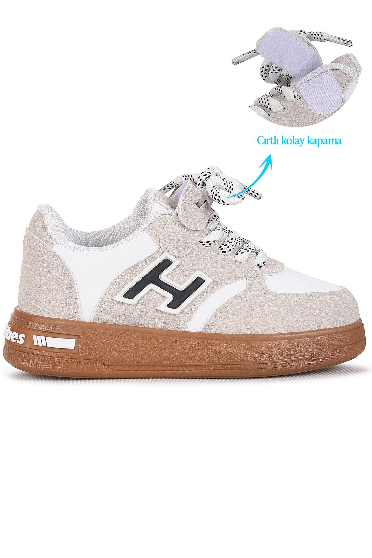 Lacer Bağcıklı Erkek Çocuk Spor Ayakkabı Gri