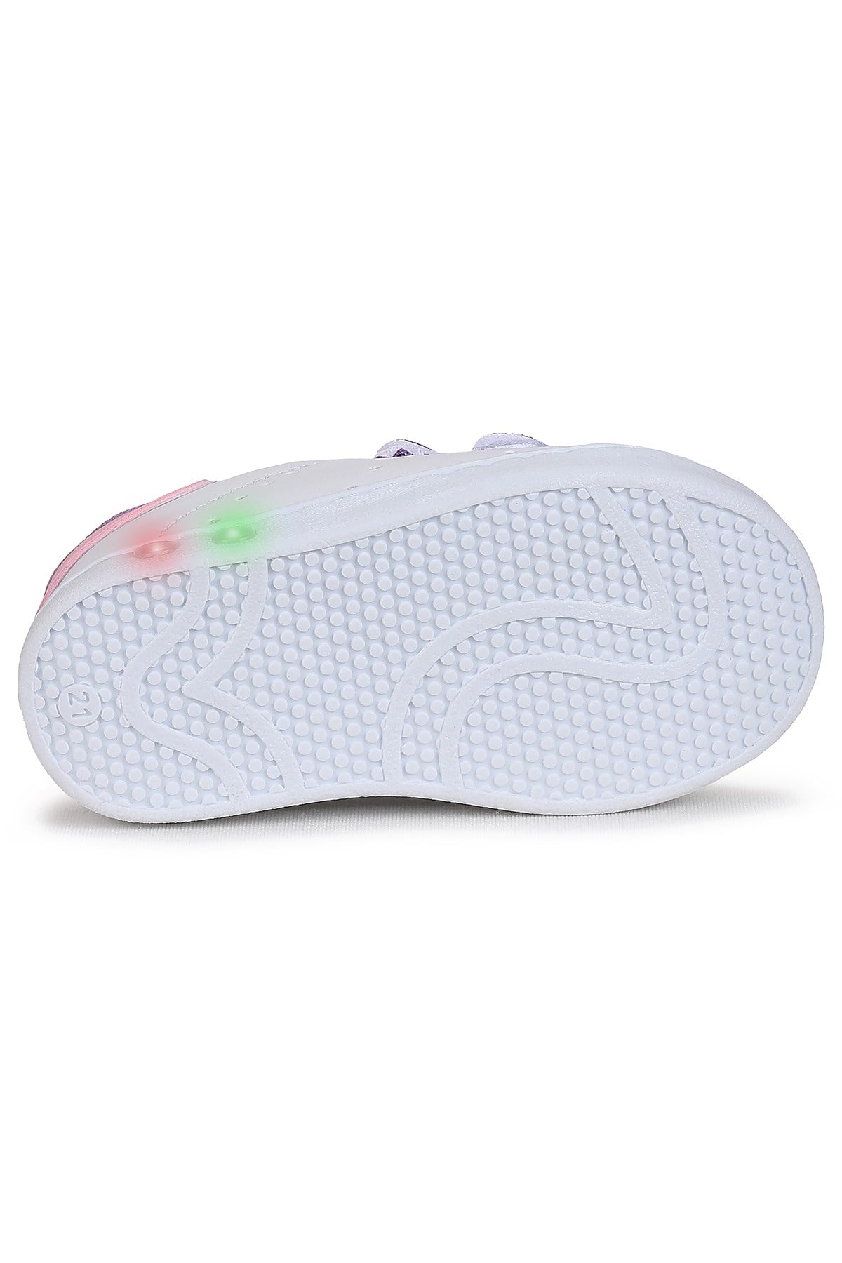 Oyo İlk Adım Bebe Cırtlı Işıklı Kız Bebek Spor Ayakkabı Beyaz
