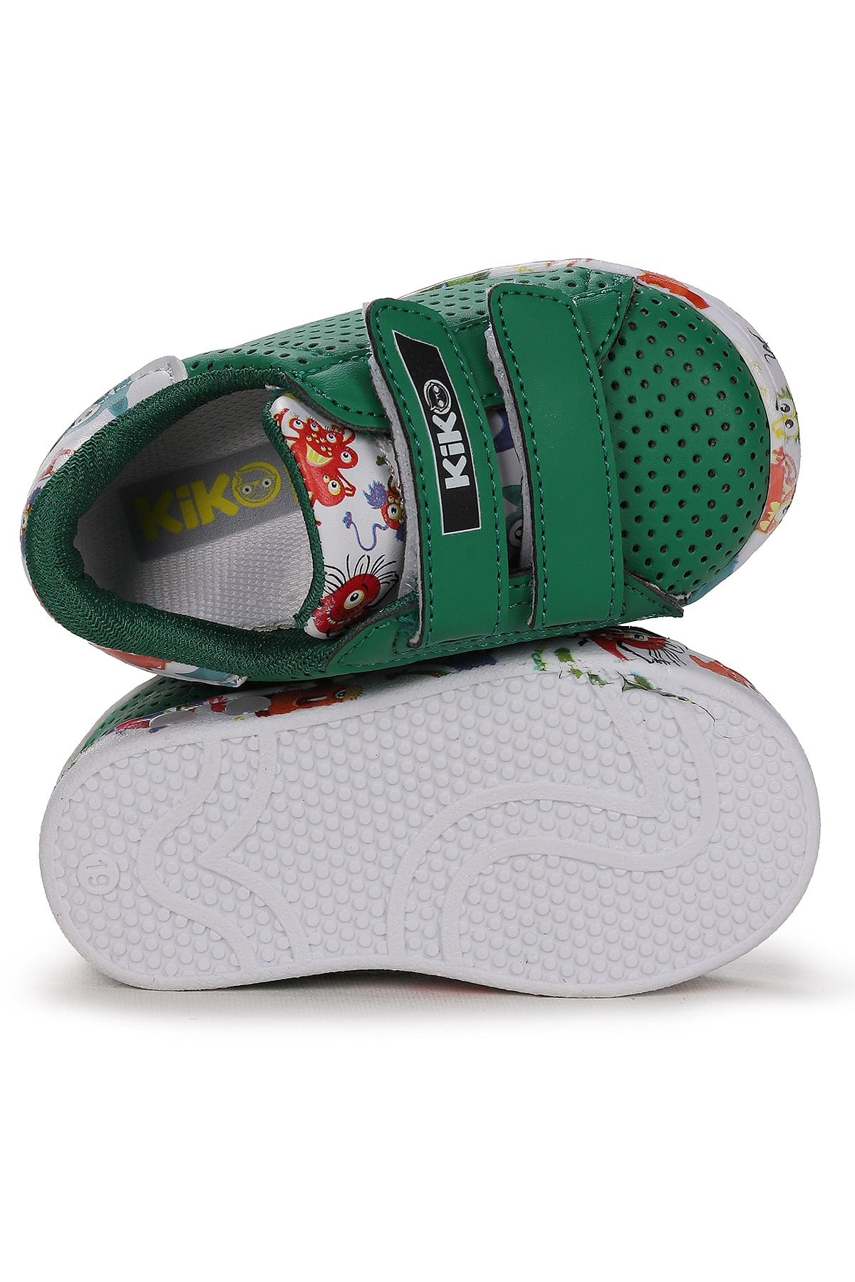 Perforated Cırtlı Işıklı Erkek Bebek Spor Ayakkabı Yeşil