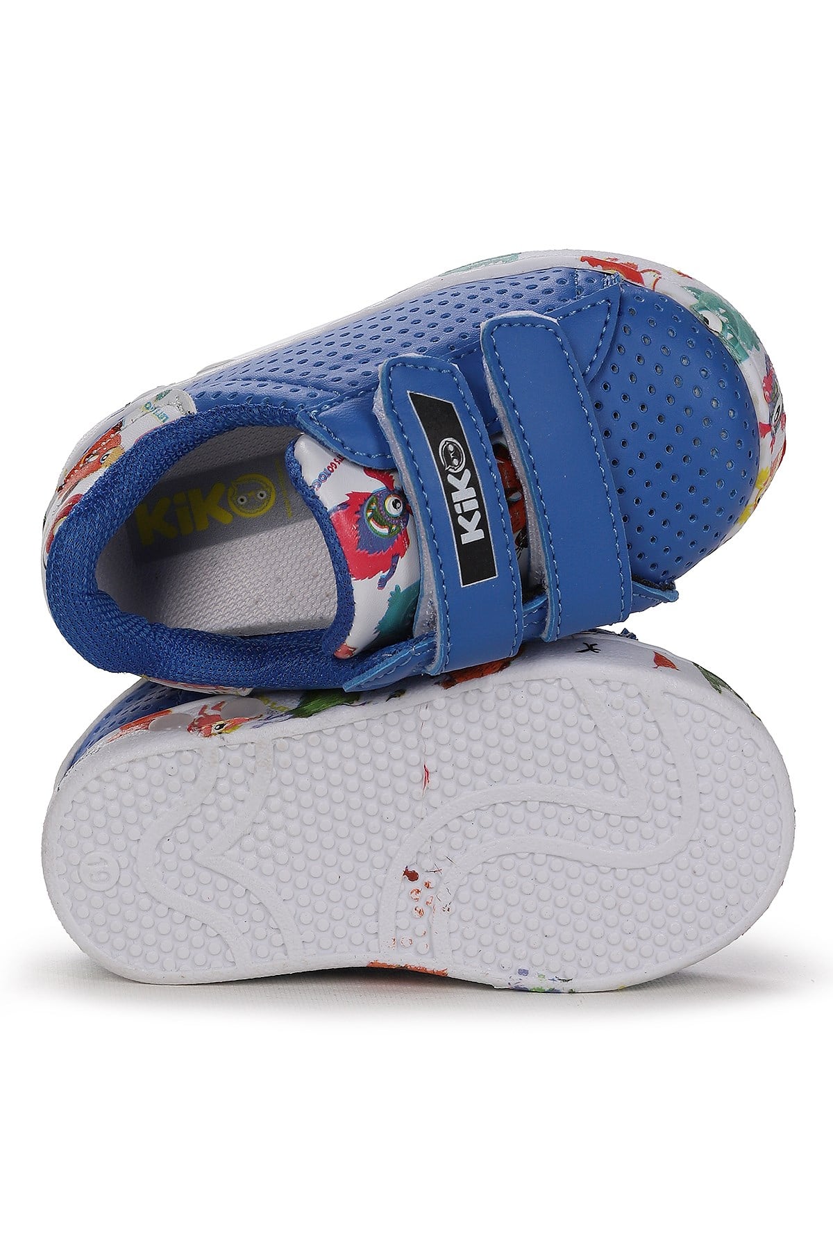 Perforated Cırtlı Işıklı Erkek Bebek Spor Ayakkabı Saks Mavi