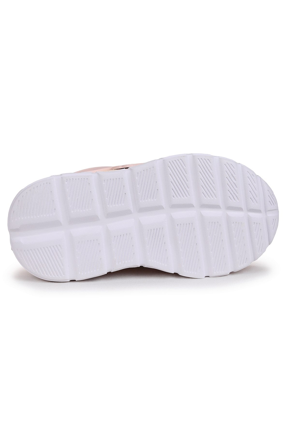 Puff Cırtlı Işıklı Faylon Taban Kız Bebek Spor Ayakkabı Pudra