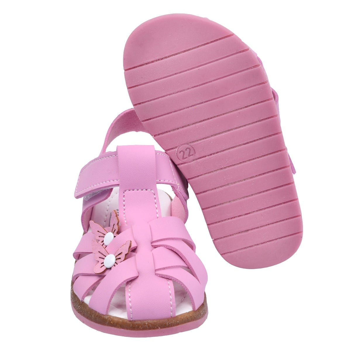 Ricky 2262-71 Kız Çocuk Bebe Sandalet Terlik Pembe