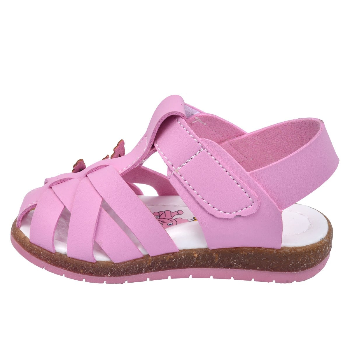 Ricky 2262-71 Kız Çocuk Bebe Sandalet Terlik Pembe