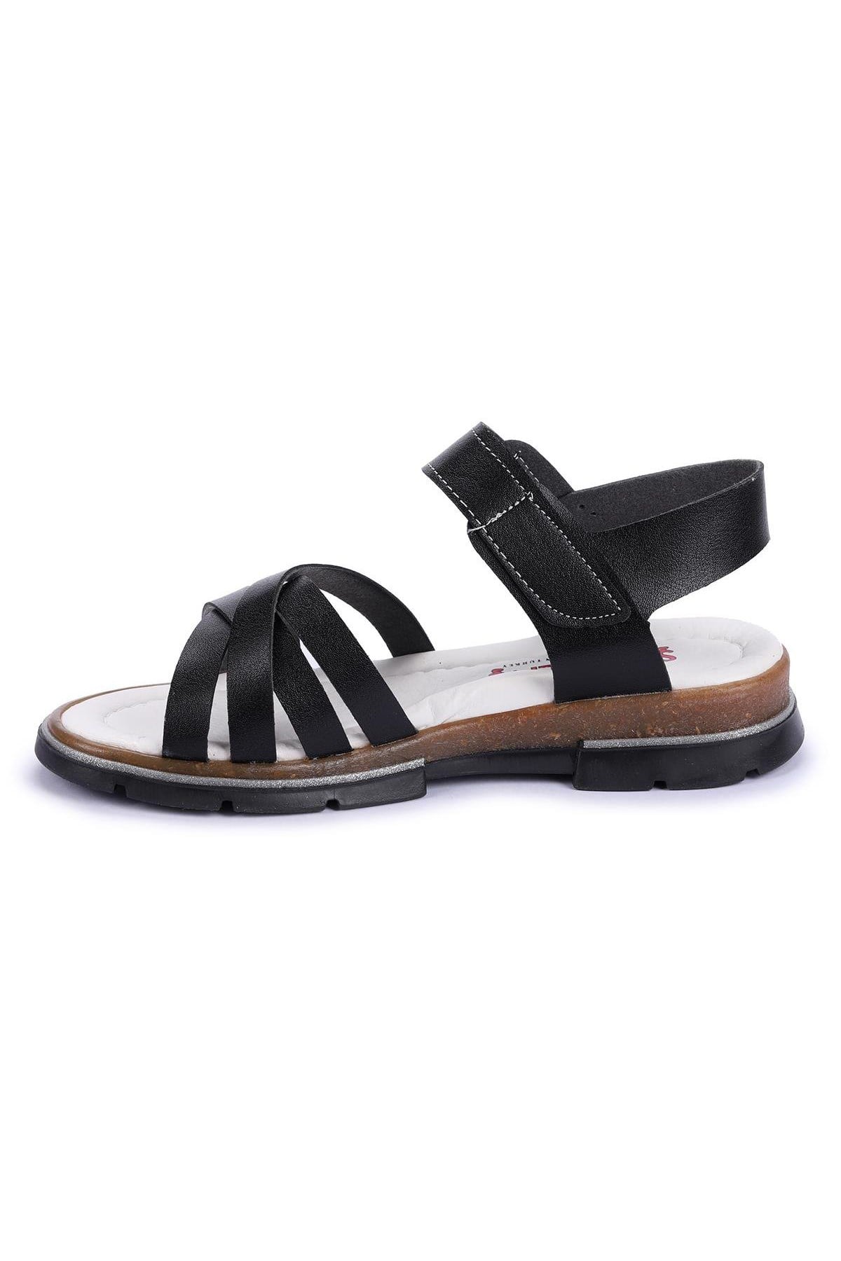 Ricky 2469-78 Kız Çocuk Sandalet Terlik Siyah