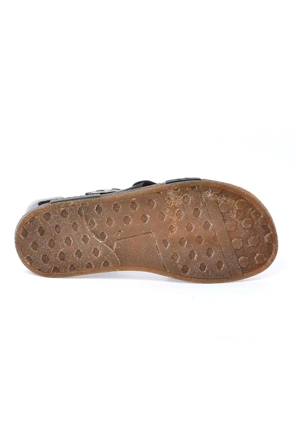 Ricky 2498-07 Erkek Çocuk Sandalet Terlik Antrasit - Lacivert