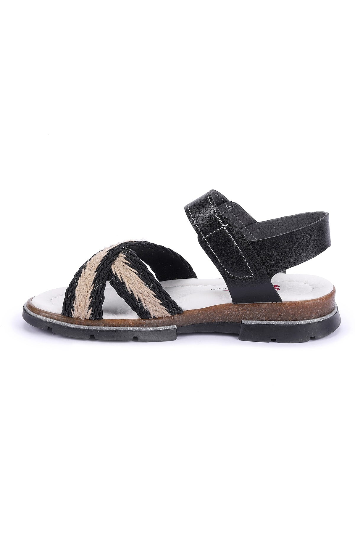 Ricky 2843-47 Kız Çocuk Sandalet Terlik Siyah