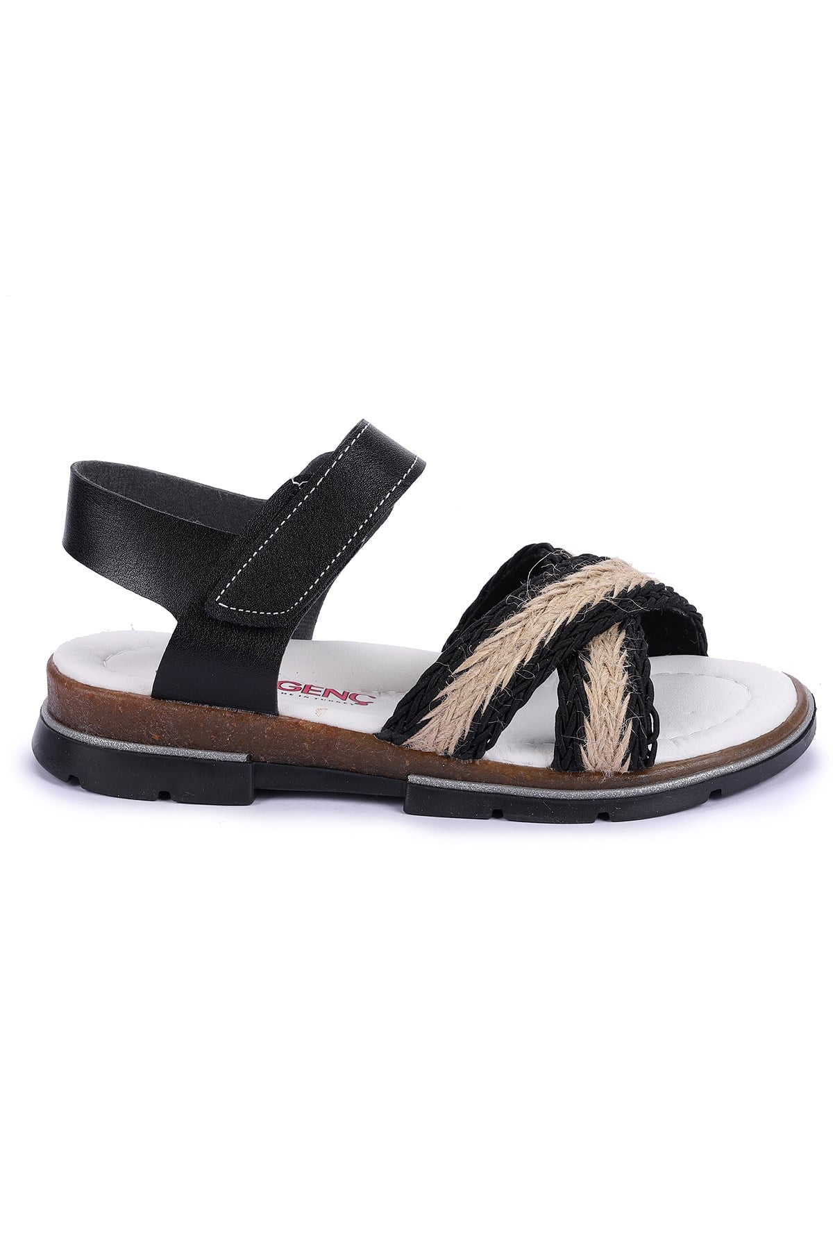 Ricky 2843-47 Kız Çocuk Sandalet Terlik Siyah