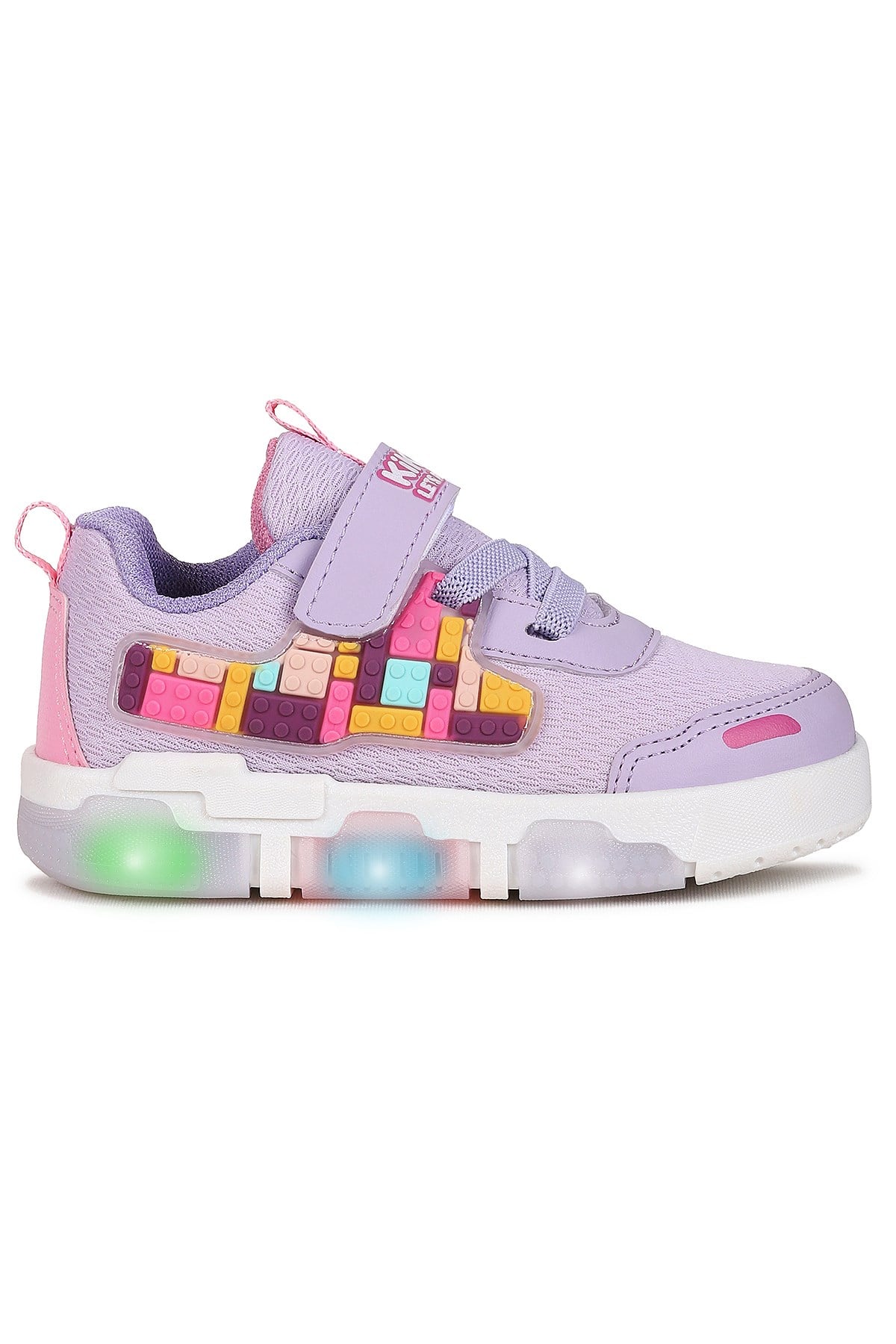 Scarpe Cırtlı Işıklı Kız Bebek Spor Ayakkabı Lila