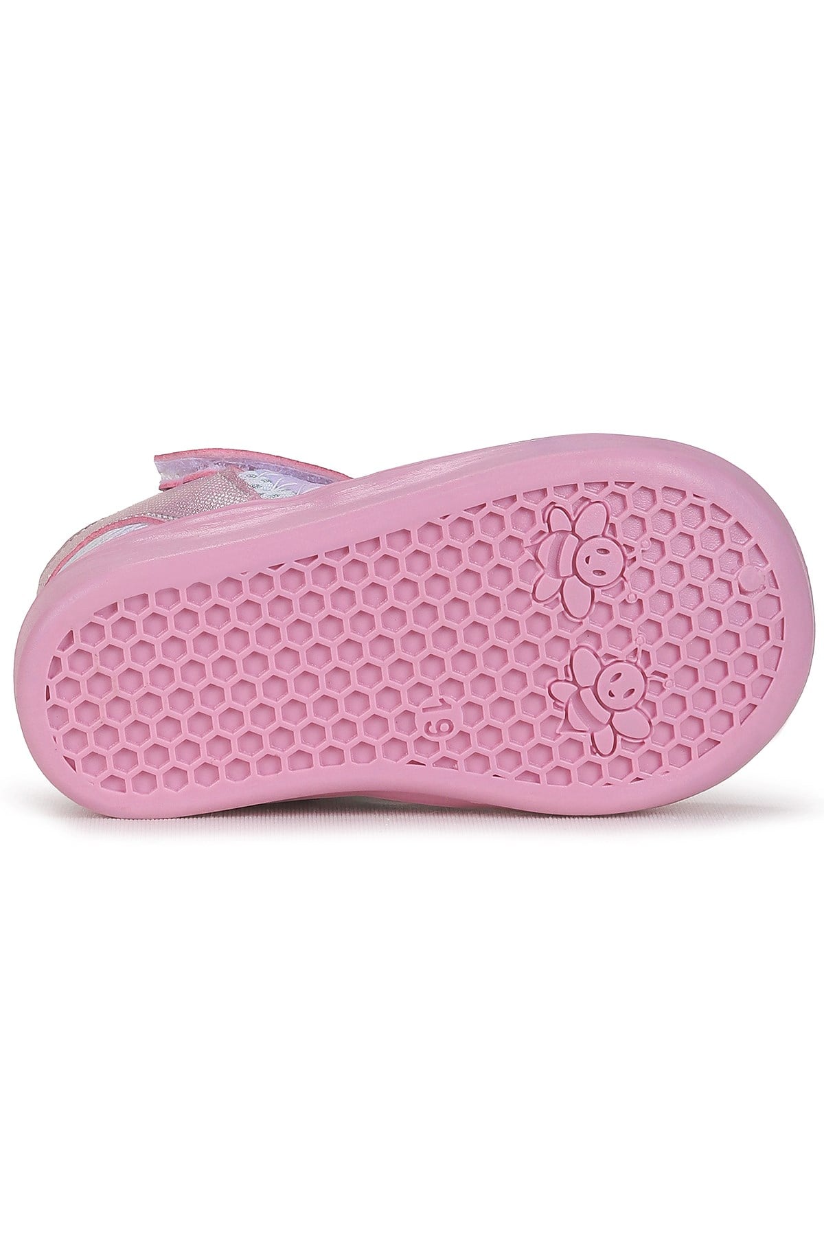 Tapel İlk Adım Cırtlı Kız Bebek Sandalet Pembe