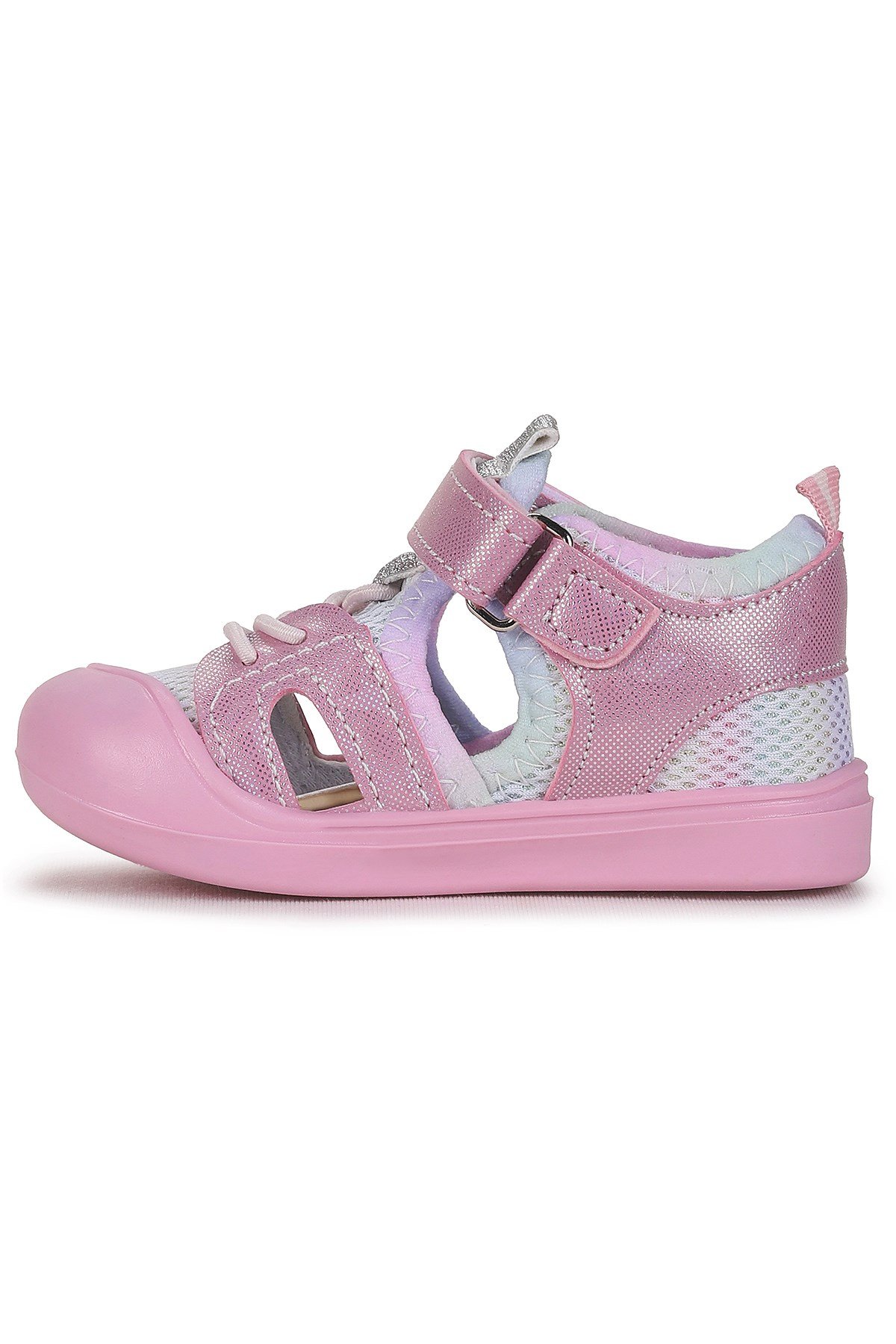 Tapel İlk Adım Cırtlı Kız Bebek Sandalet Pembe