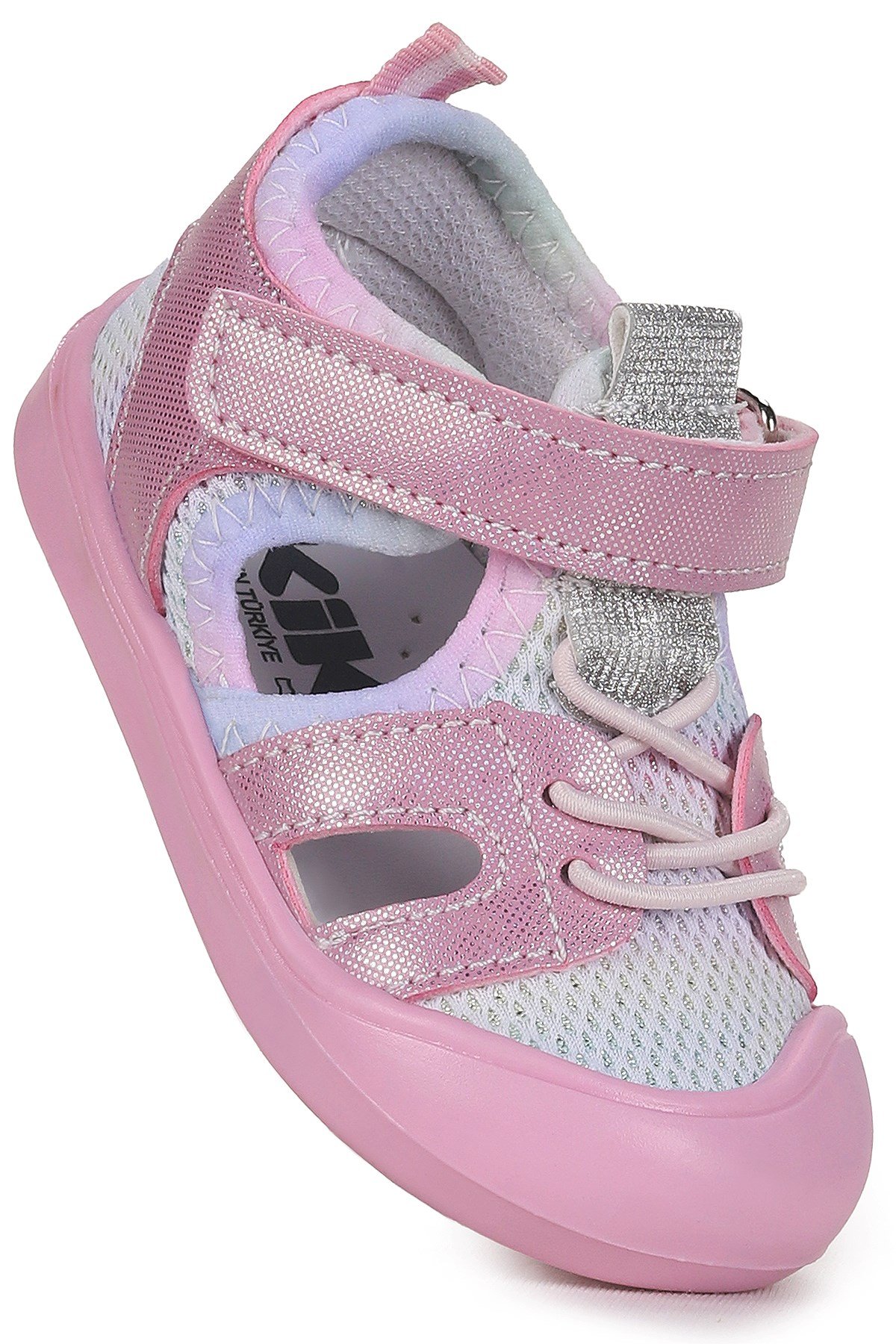 Tapel İlk Adım Cırtlı Kız Bebek Sandalet Pembe