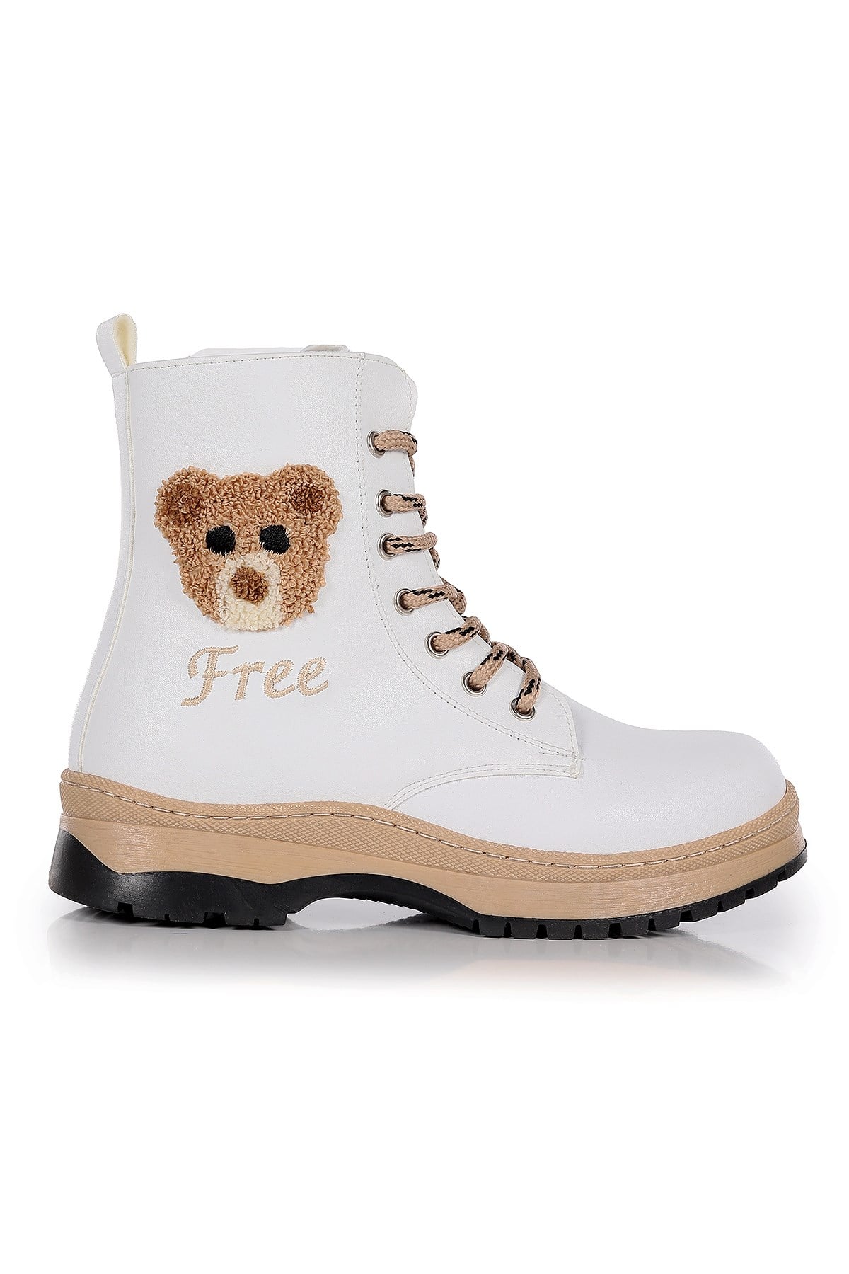 Teddy Termo Taban Kız Çocuk Bot Beyaz