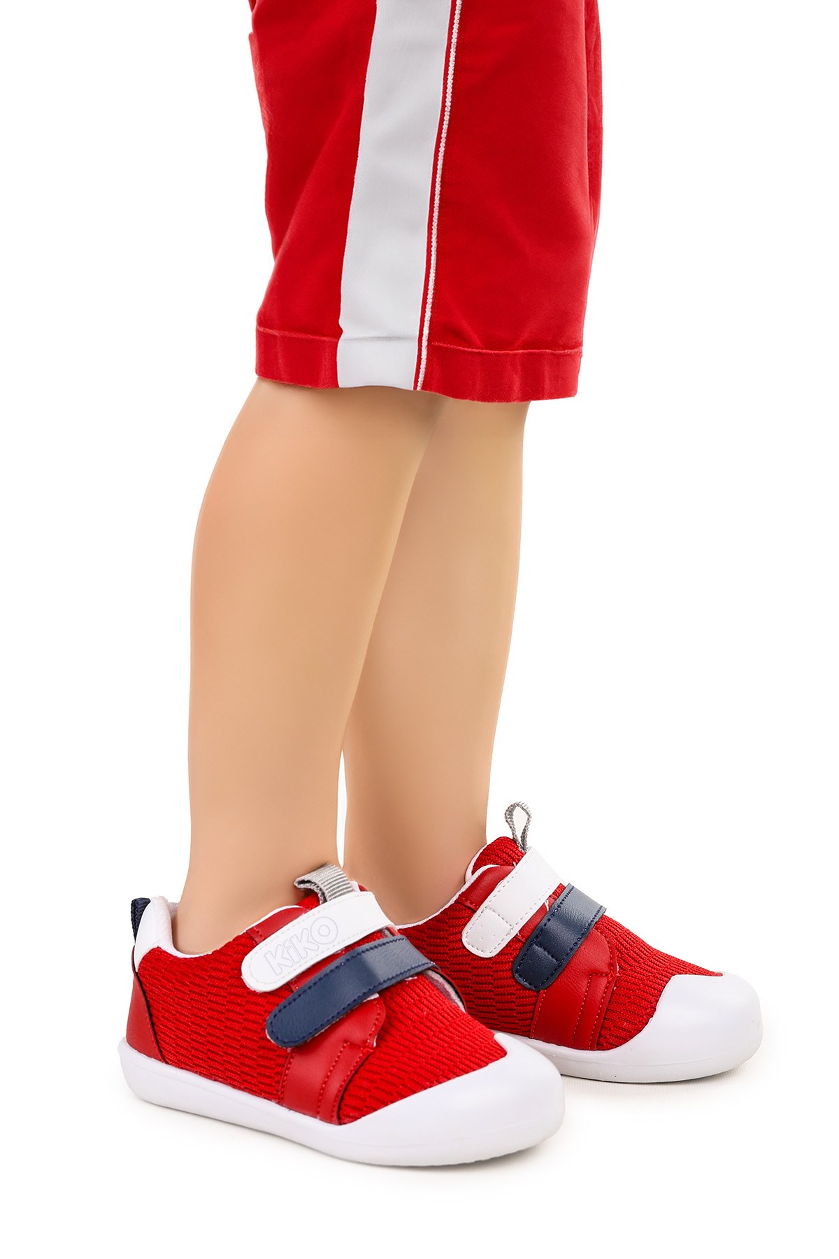 Textile İlk Adım Bebe Cırtlı Erkek Bebek Spor Ayakkabı Kırmızı