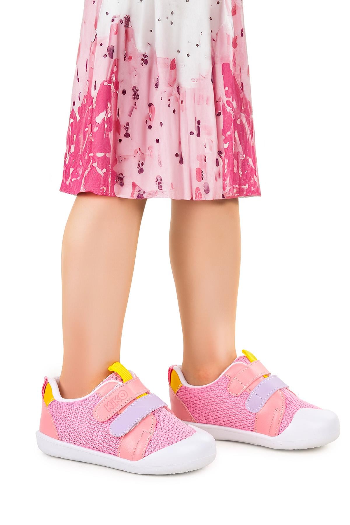 Textile İlk Adım Bebe Cırtlı Kız Bebek Spor Ayakkabı Pembe